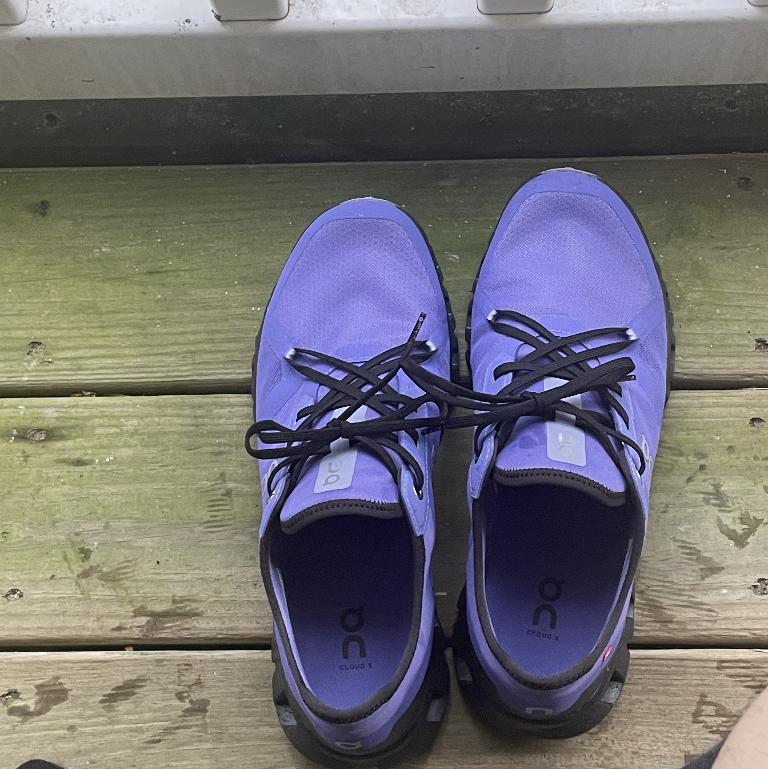 On Running Cloud X 3 AD Blueberry Black 착용 스타일 - 1