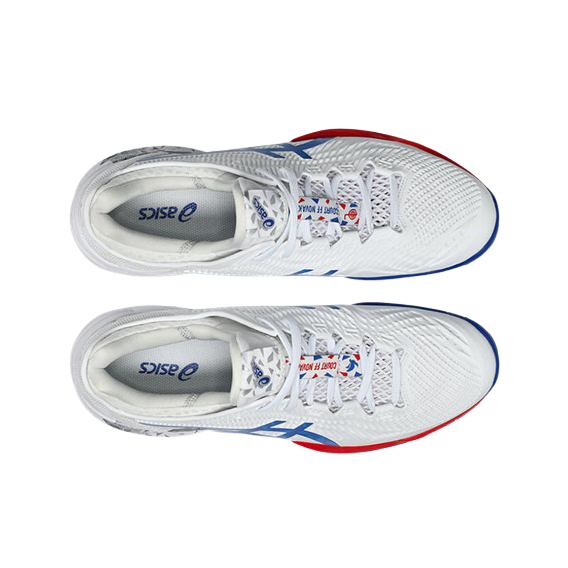 아식스 코트 FF 3 노박 파리 화이트 아식스 블루(Asics Court FF 3 Novak Paris White Asics Blue) - 2