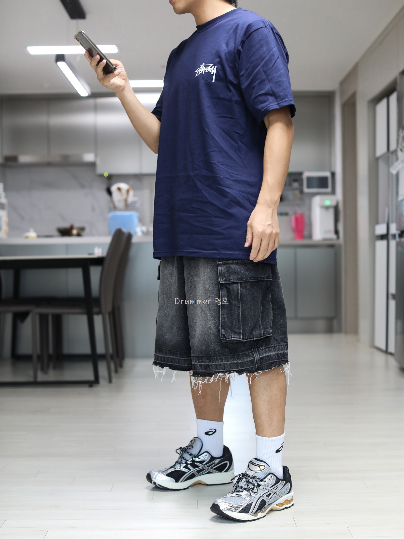 Asics Gel-Nimbus 10.1 Piedmont Grey Pure Silver 착용 스타일