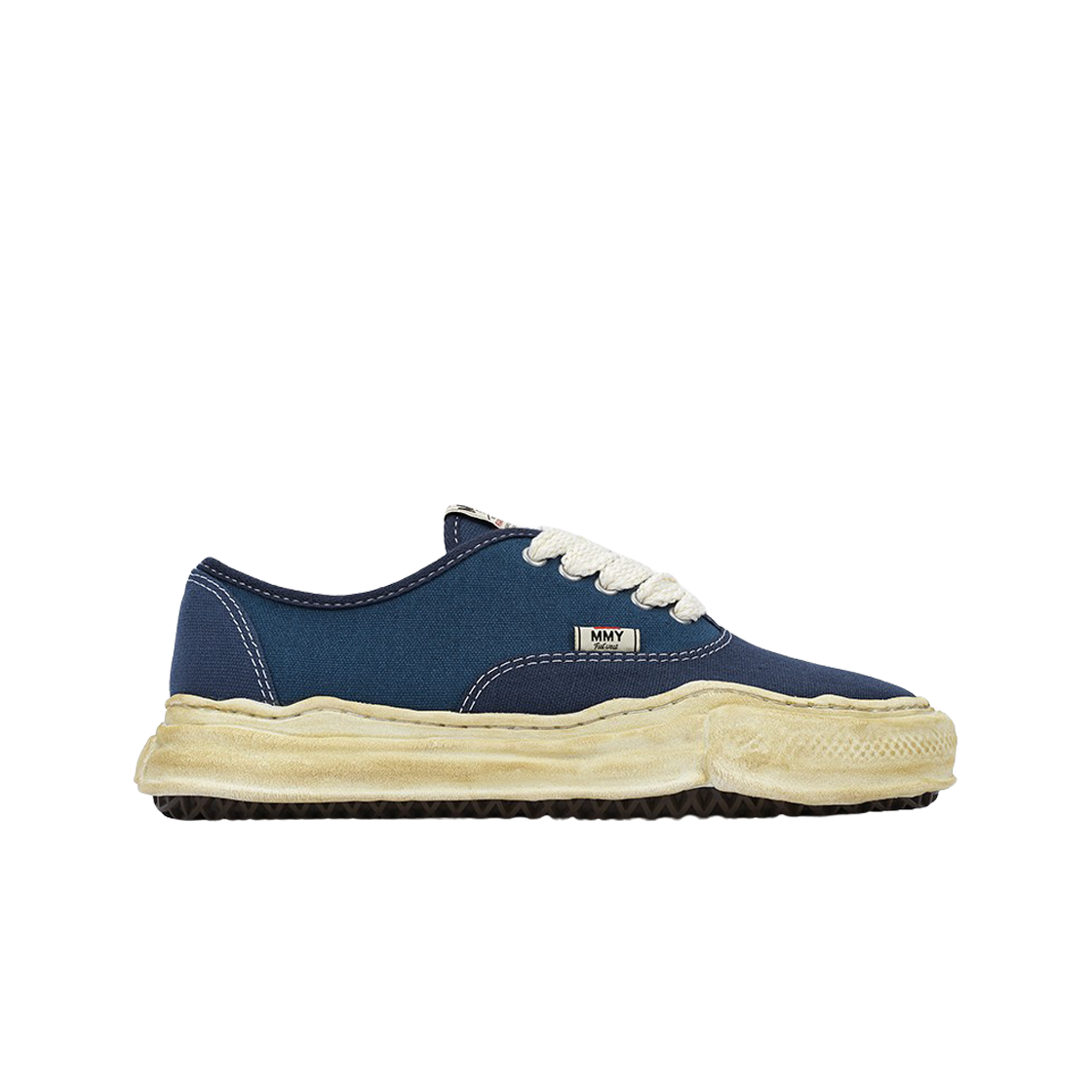 A07FW719-BLUE Maison Mihara Yasuhiro Baker OG Sole OD Canvas Low-top Sneakers Blue - 대표 이미지 #1