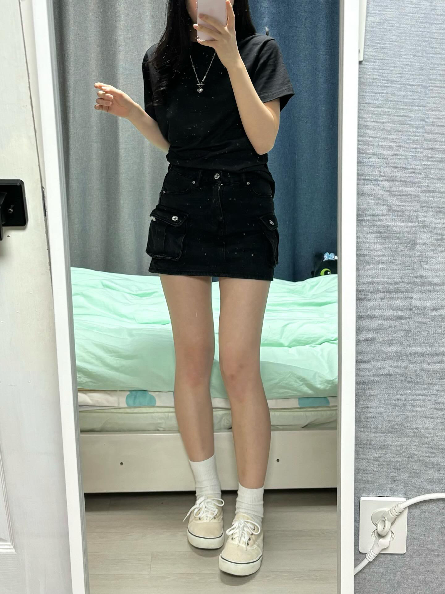 Gildan Heavy Ultra Cotton T-Shirt White Black (2Pack), Gildan Heavy Ultra Cotton T-Shirt Black (2Pack) 착용 스타일 - 4