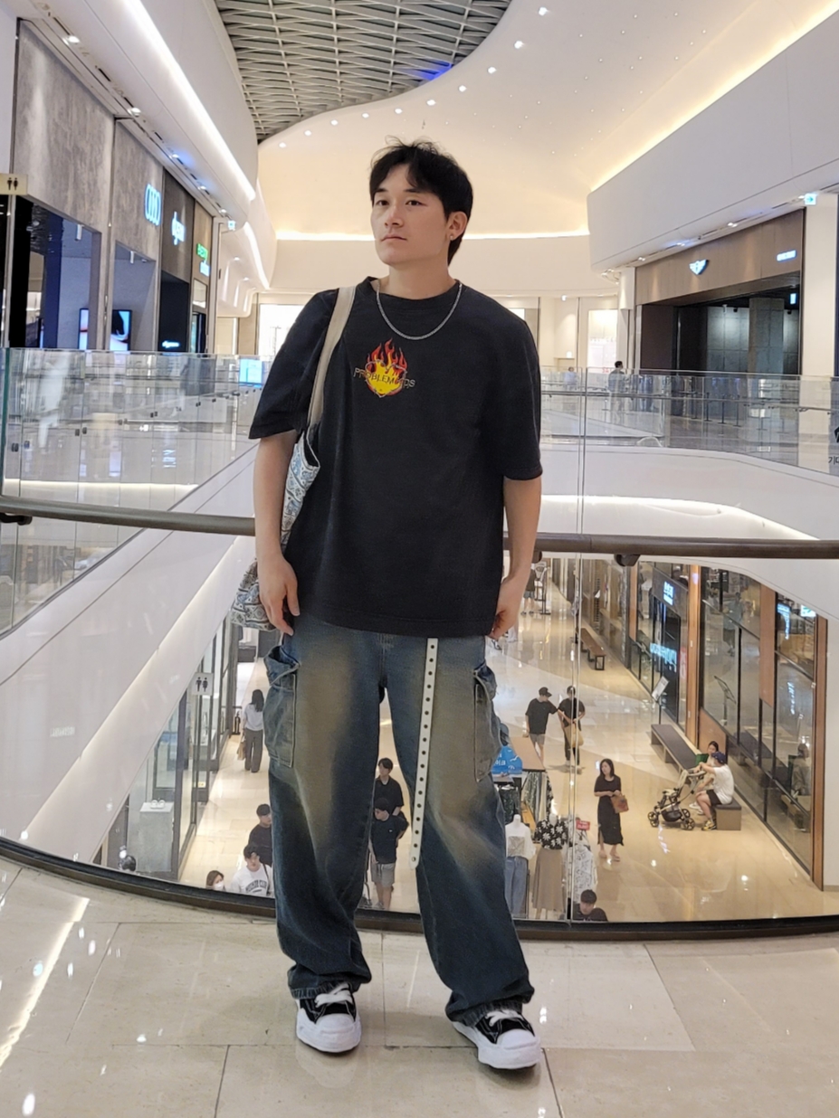 Maison Mihara Yasuhiro Hank OG Sole Canvas Low-top Sneakers Black 착용 스타일 - 5
