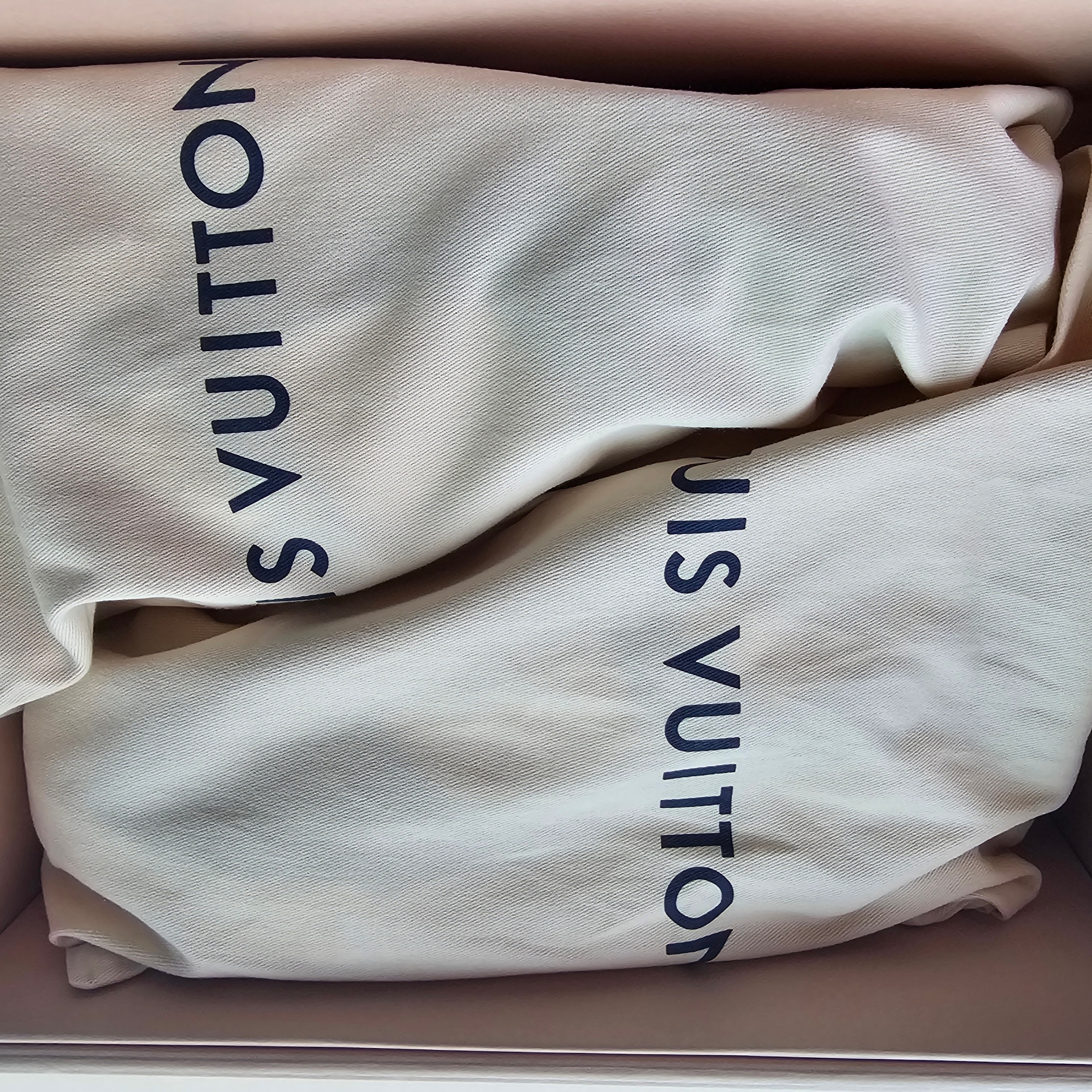 Louis Vuitton LV Trainer Sneakers Monogram Denim Blue 착용 스타일 - 2