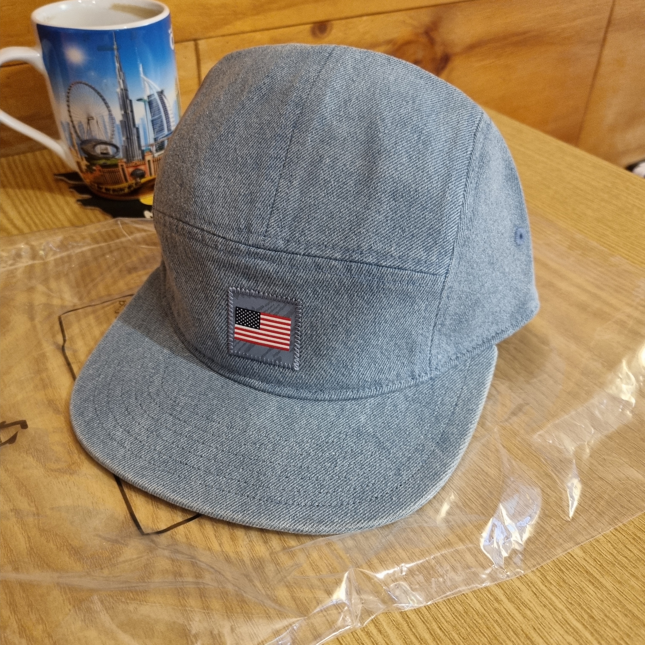 Nike Team USA Dri-Fit Fly Denim Cap Ashen Slate 착용 스타일 - 1