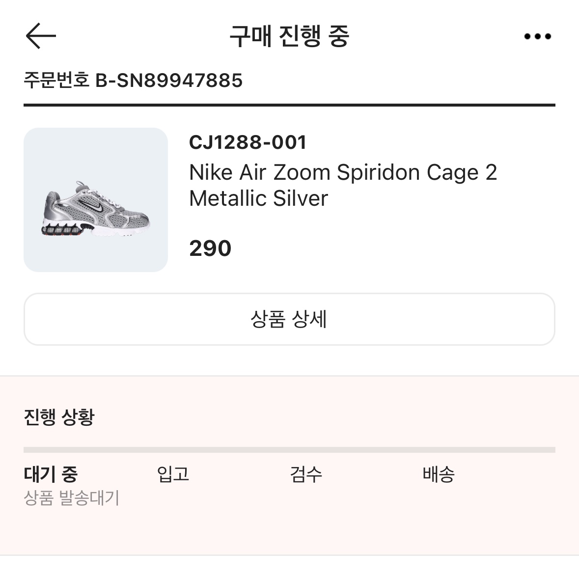 Nike Air Zoom Spiridon Cage 2 Metallic Silver 착용 스타일