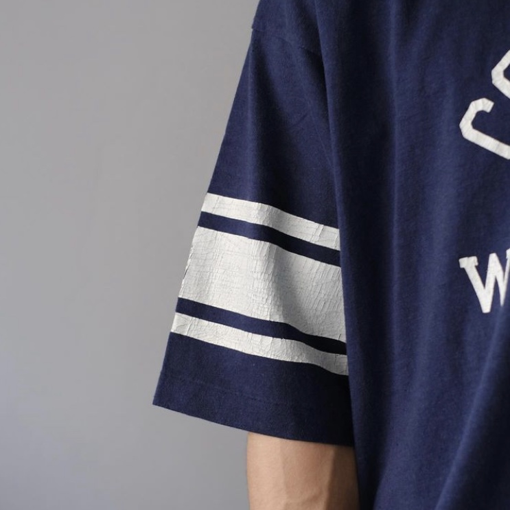 Ciota Football T-Shirts Navy 착용 스타일 - 2