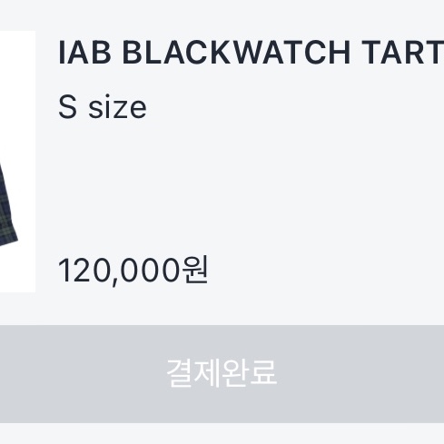 IAB Studio Blackwatch Tartan Shirt Blue Green 착용 스타일