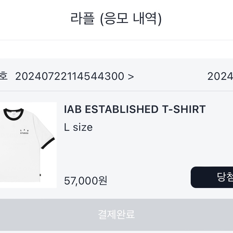 IAB Studio Established T-Shirt White Black 착용 스타일