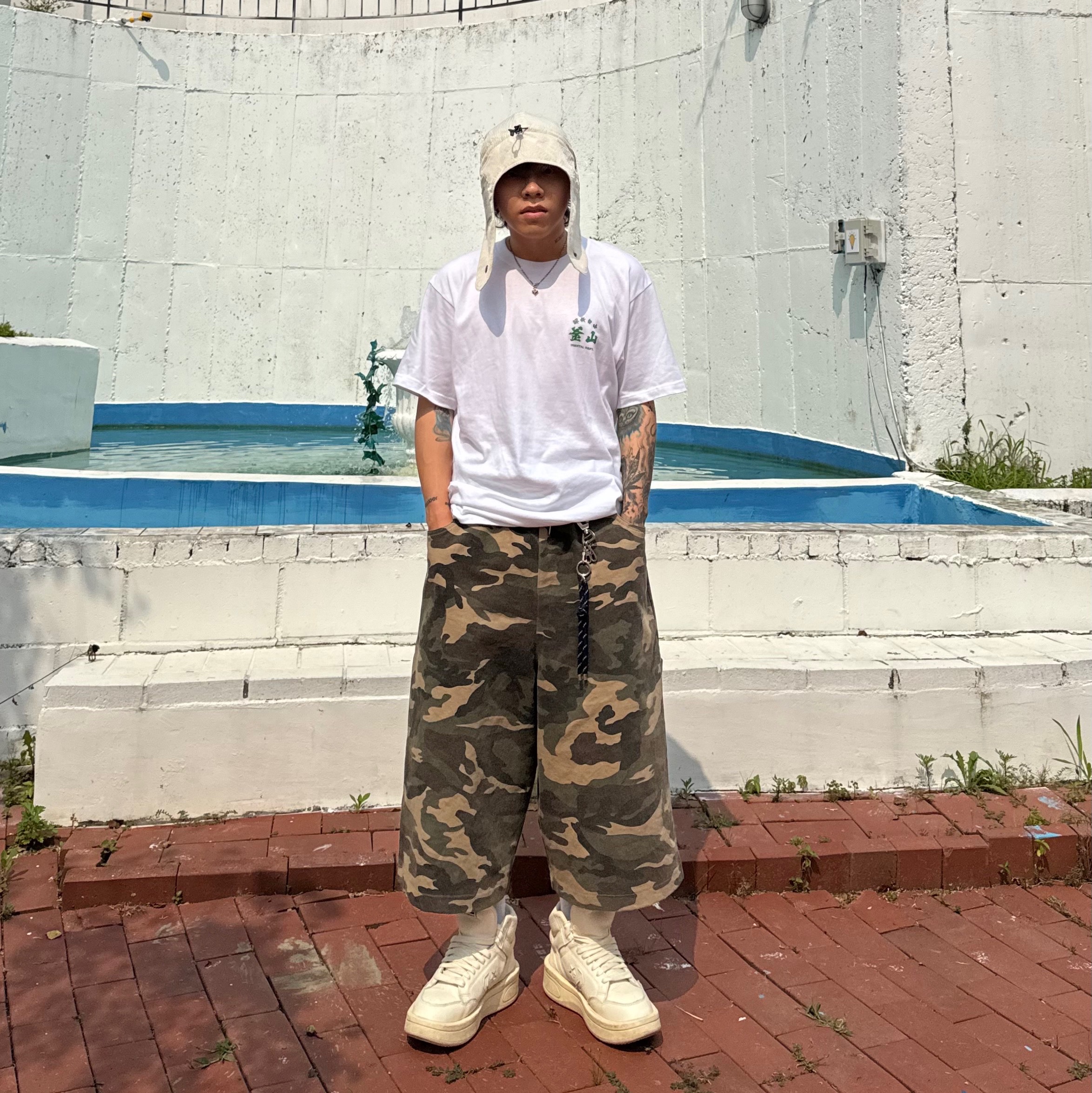 Converse x Drkshdw Turbowpn Egret 착용 스타일 - 3