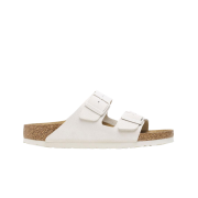 (W) Birkenstock Arizona Suede Antique White - Narrow