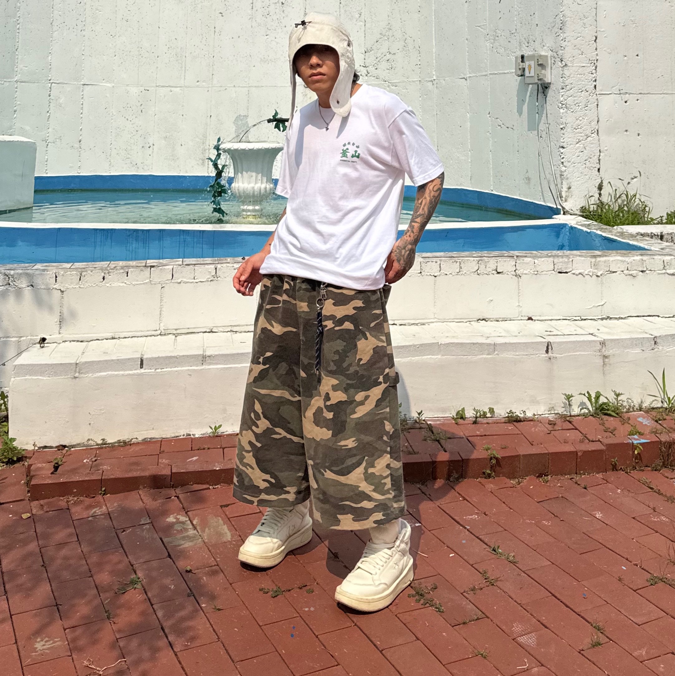 Converse x Drkshdw Turbowpn Egret 착용 스타일 - 1
