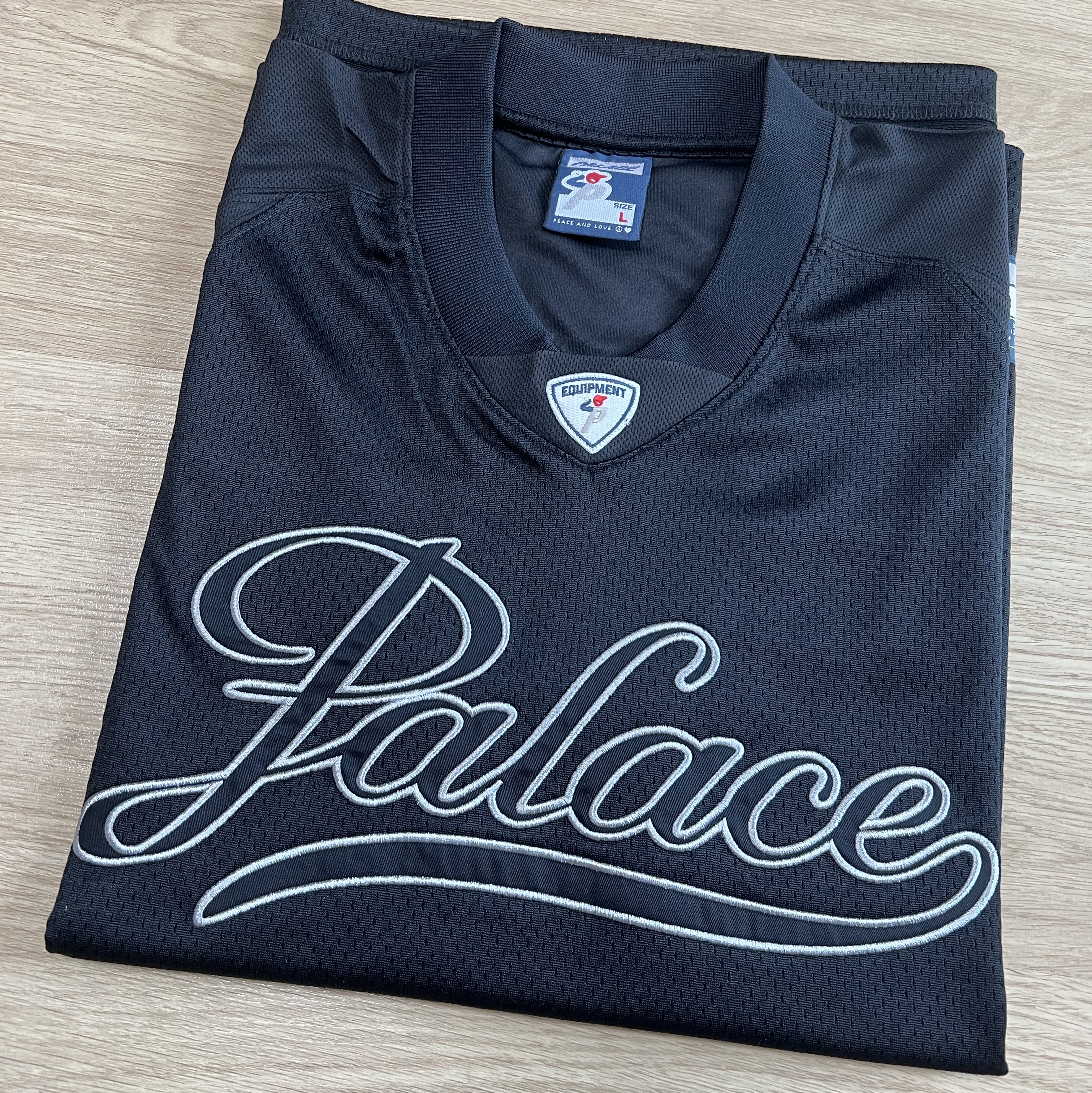 Palace Contender Mesh Jersey Black - 23FW 착용 스타일 - 1