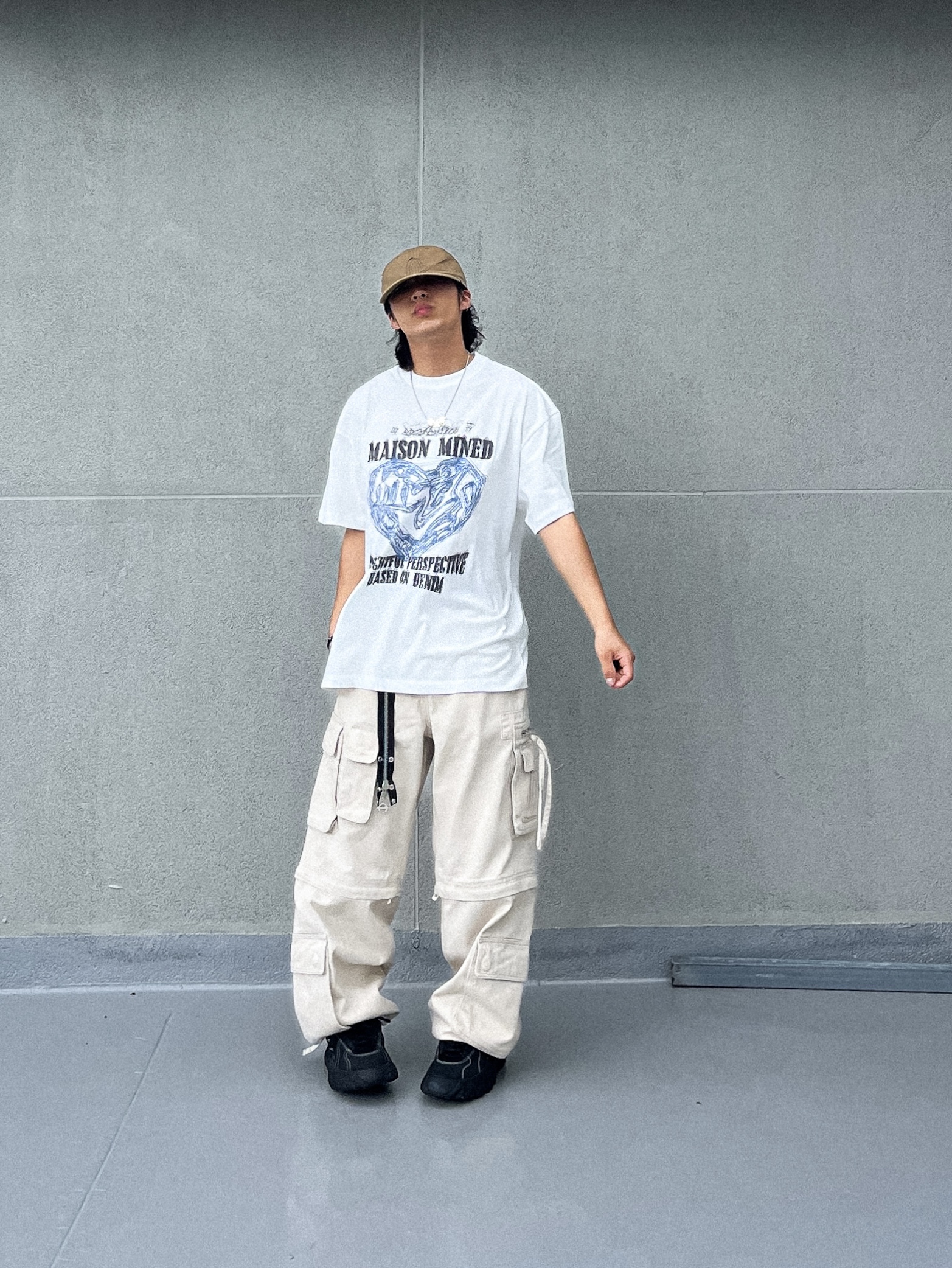 Oakley Factory Team x Brain Dead Chop Saw Black 착용 스타일 - 1