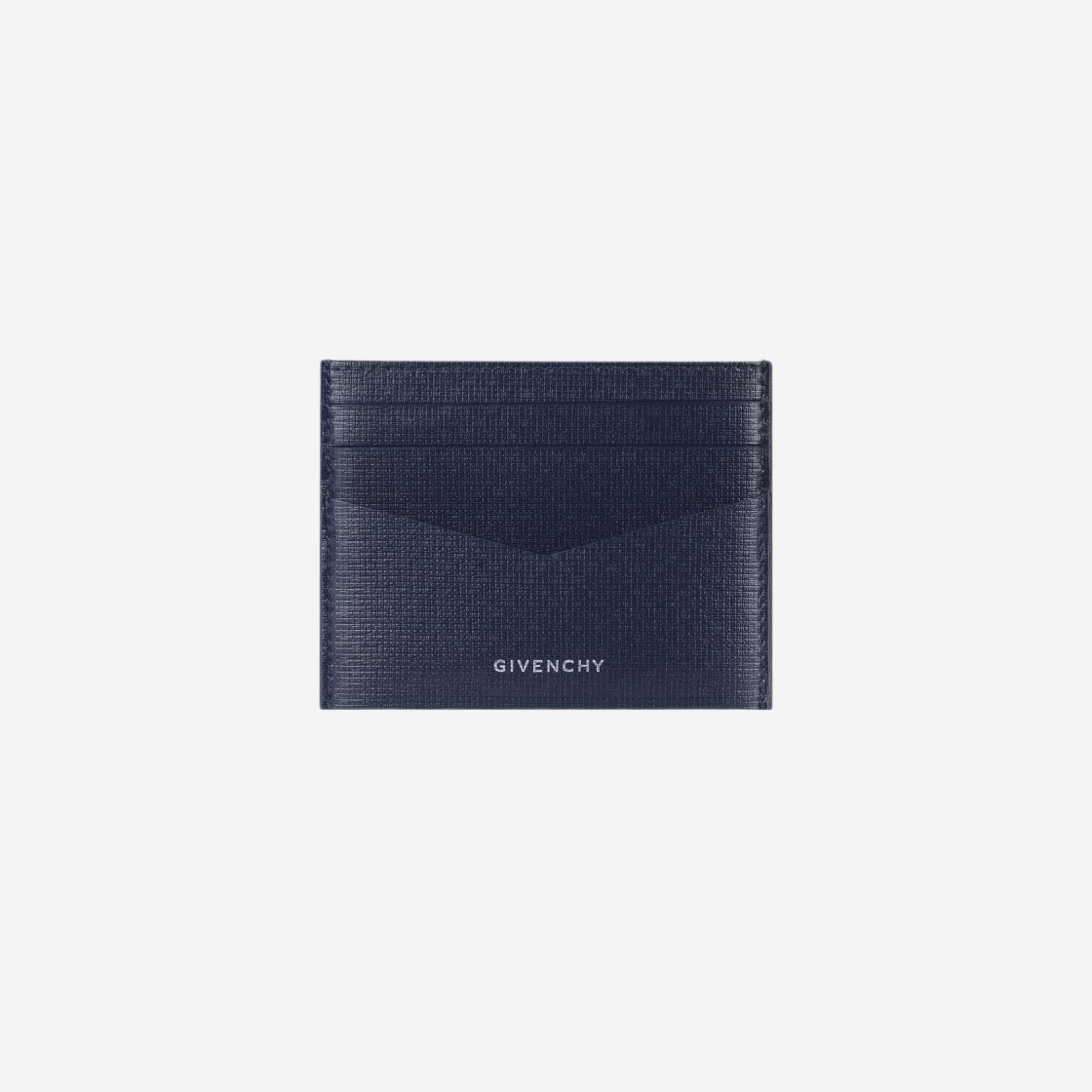 Givenchy Card Holder in 4G Classic Leather Navy Black 상세 이미지 1