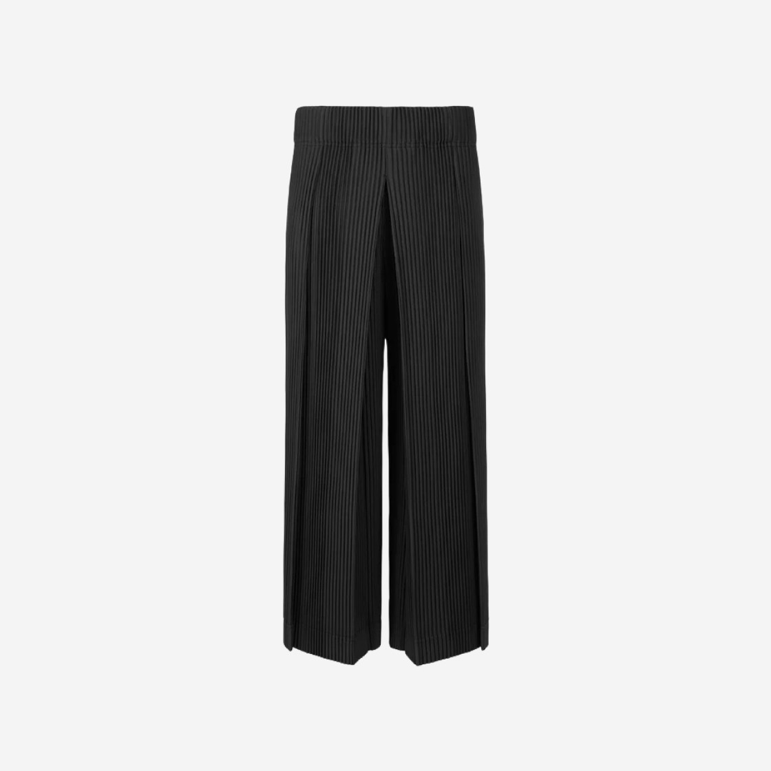 Homme Plisse Issey Miyake Tucked Wide Pants Black 상세 이미지 1