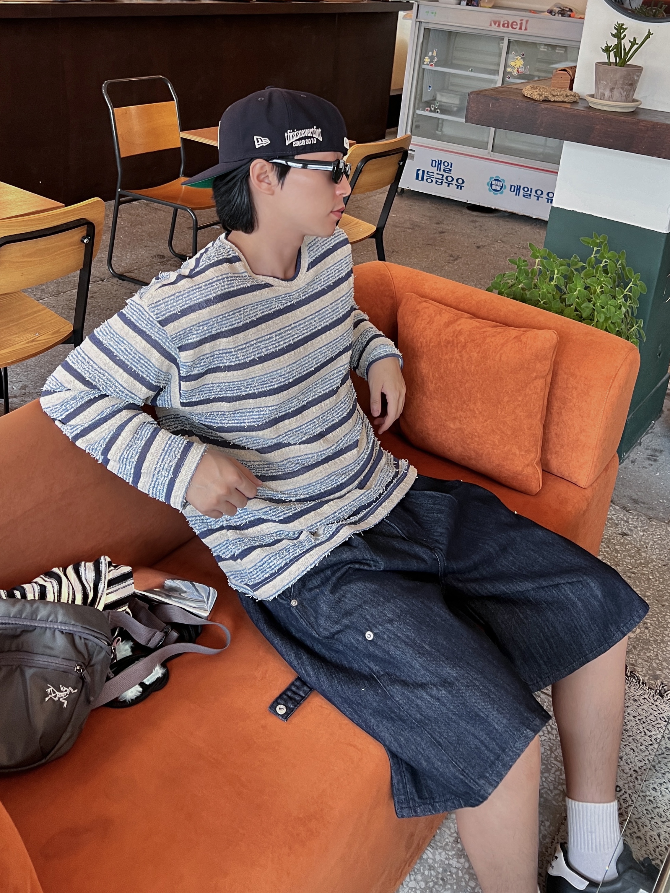 Adidas Superstar Core Black White, Thisisneverthat x New Era x MLB New York Yankees 59Fifty Classic Navy 착용 스타일 - 2