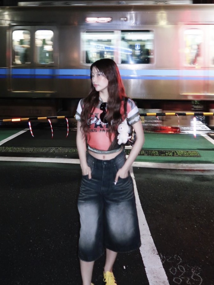 Ottolinger Women Mesh T-Shirt Soccer Print 착용 스타일 - 2