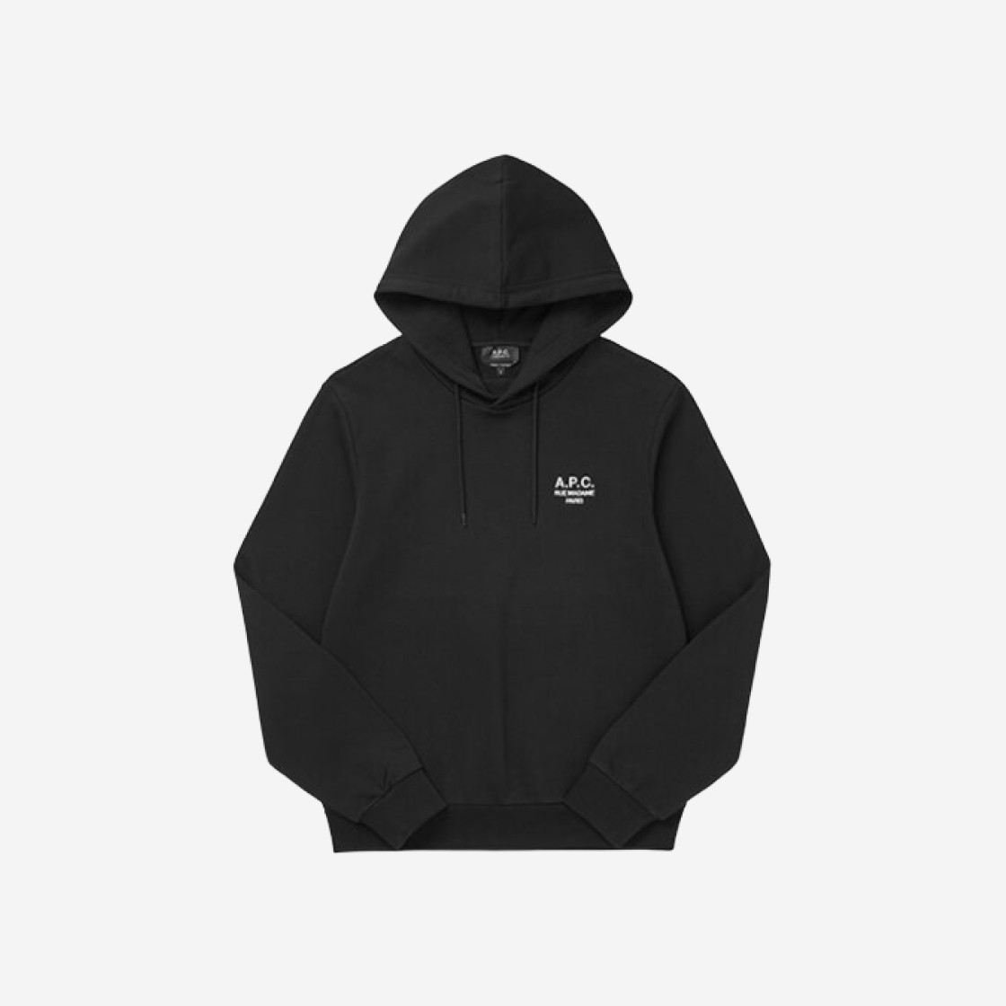 A.P.C. Standard Rue Madame Hoodie Black White 상세 이미지 1