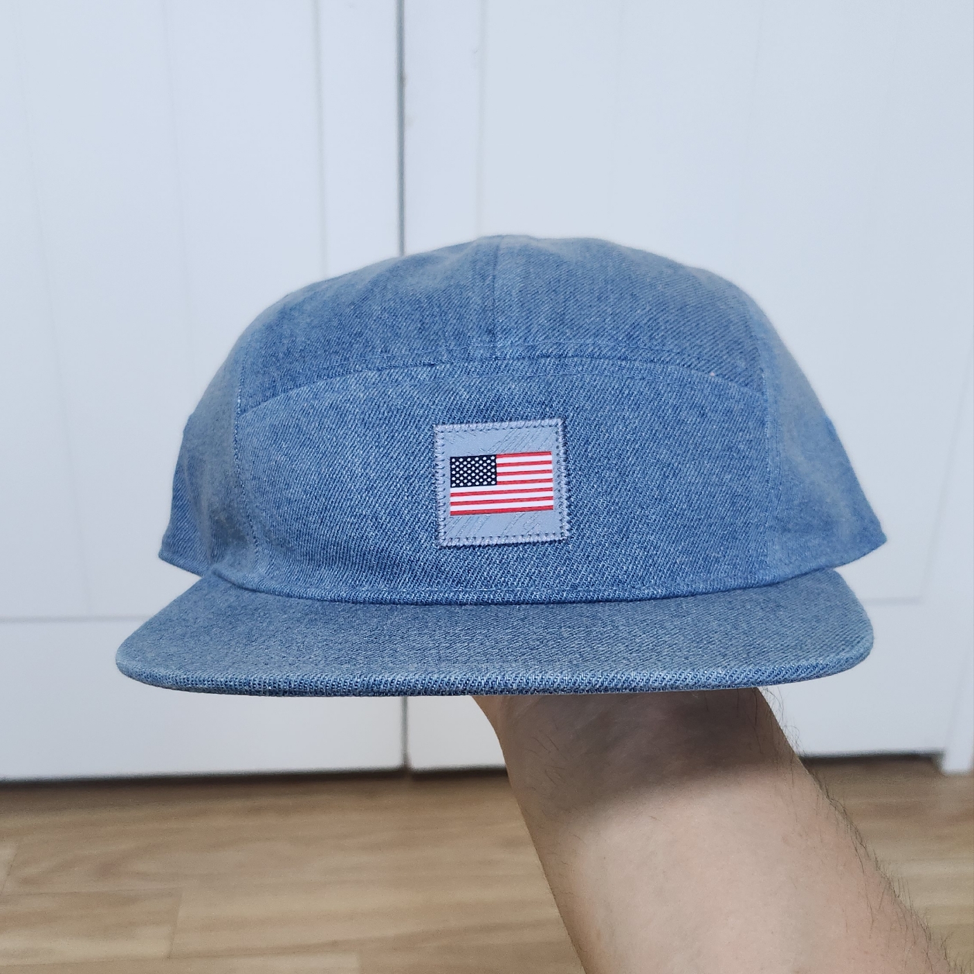 Nike Team USA Dri-Fit Fly Denim Cap Ashen Slate 착용 스타일