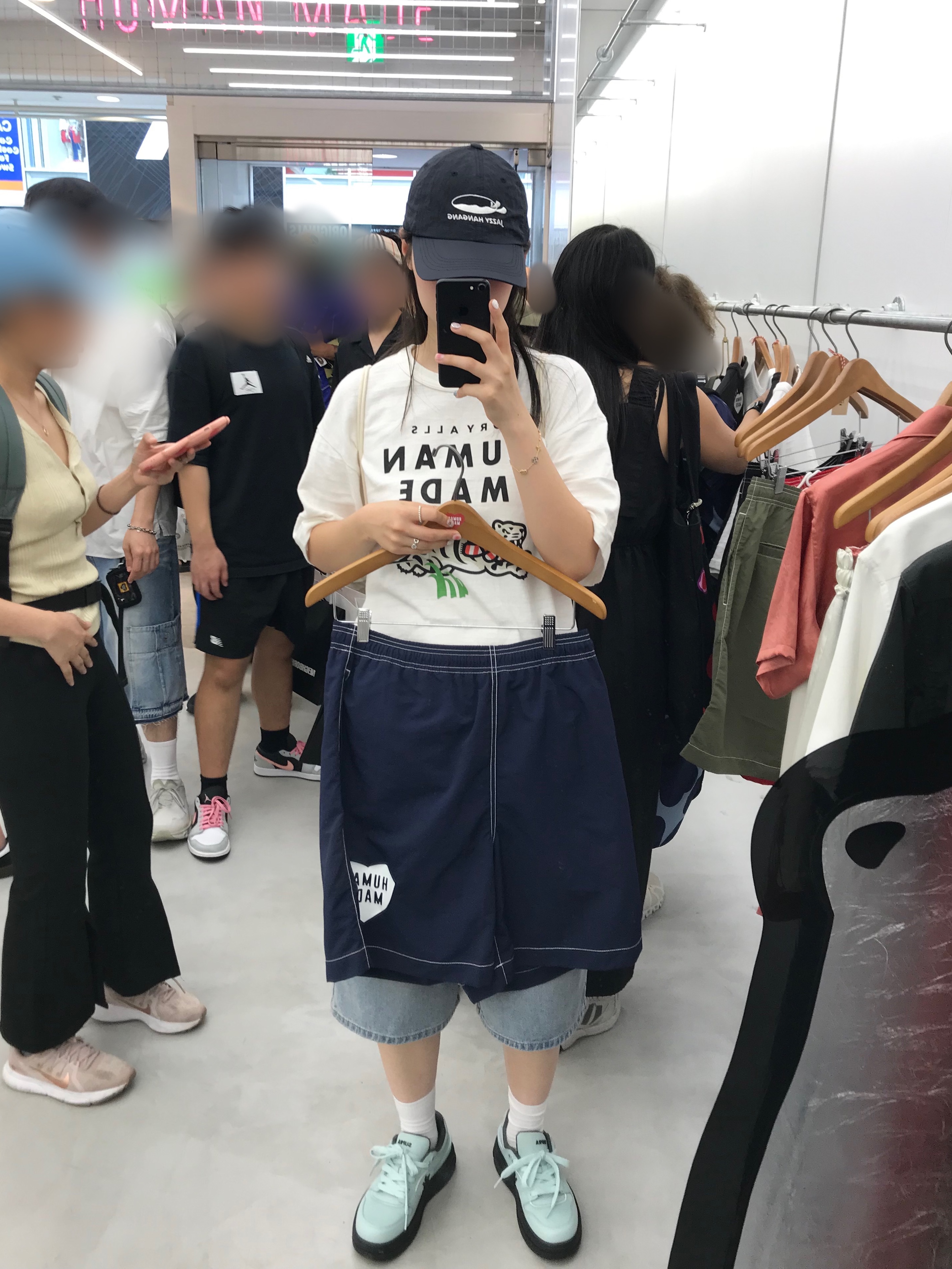 Human Made Summer Shorts Black 착용 스타일