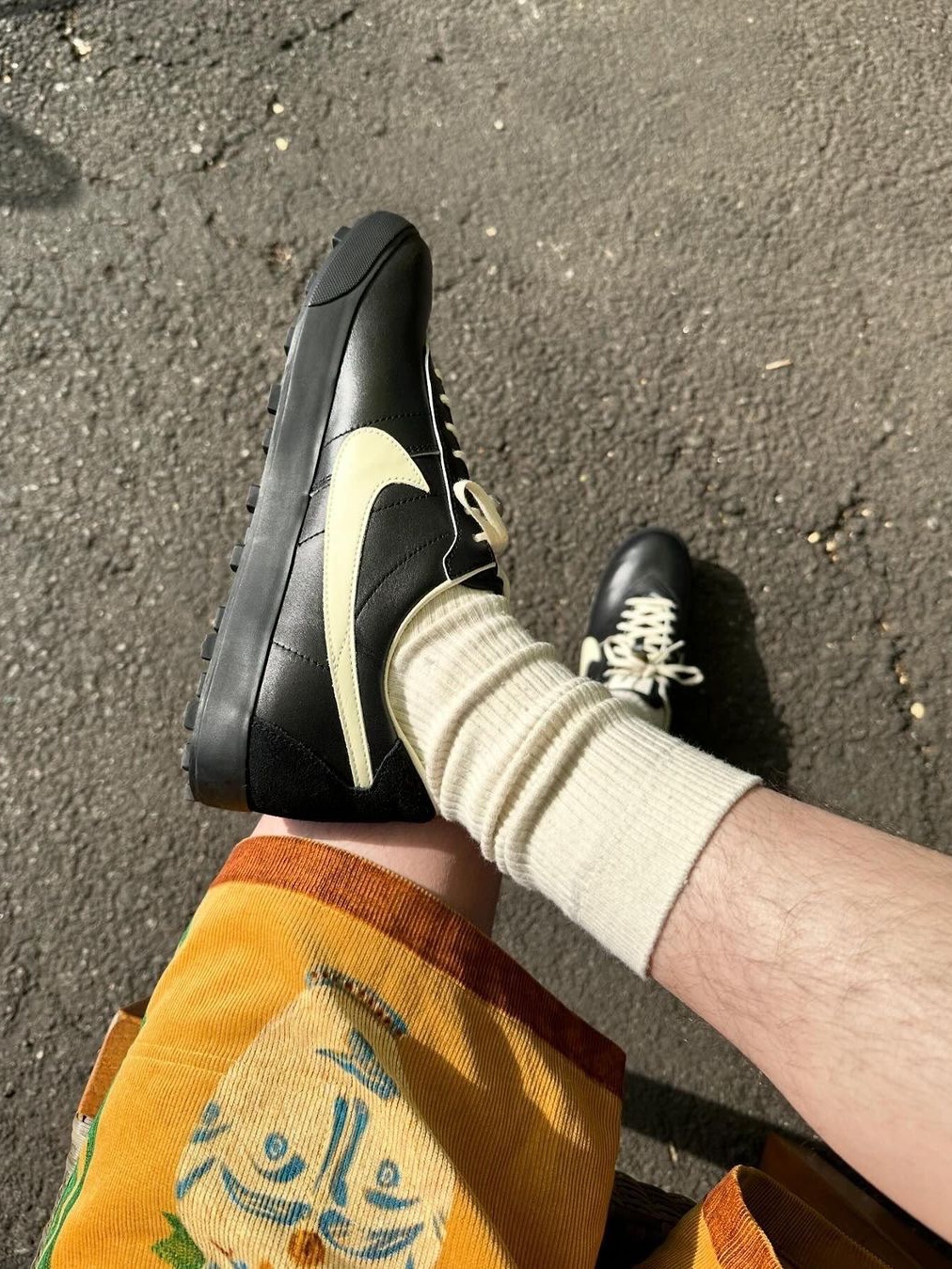 Nike x Bode Astrograbber SP Black and Coconut Milk 착용 스타일 - 2