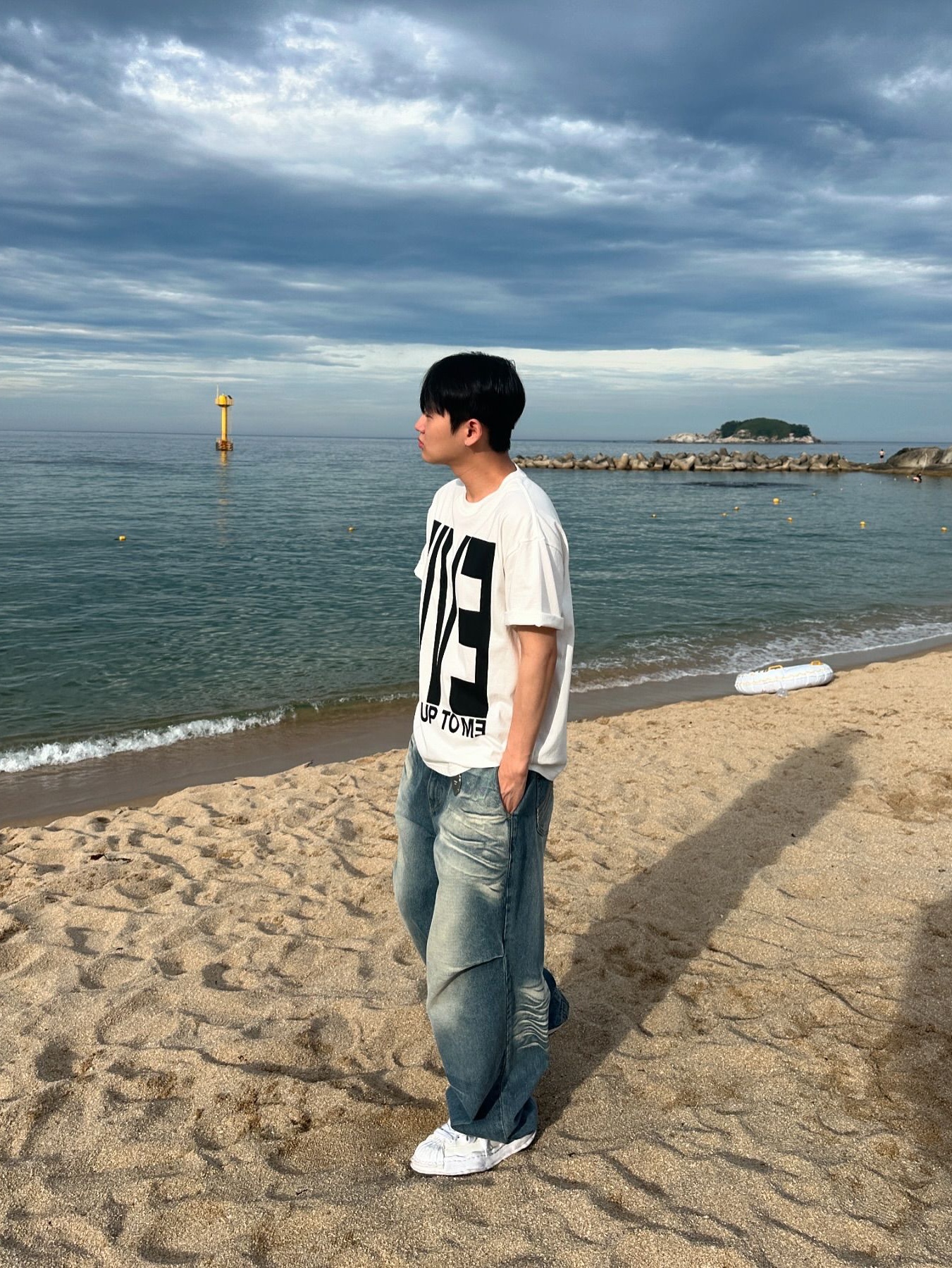 Millo Archive Live T-Shirts Ivory 착용 스타일 - 2