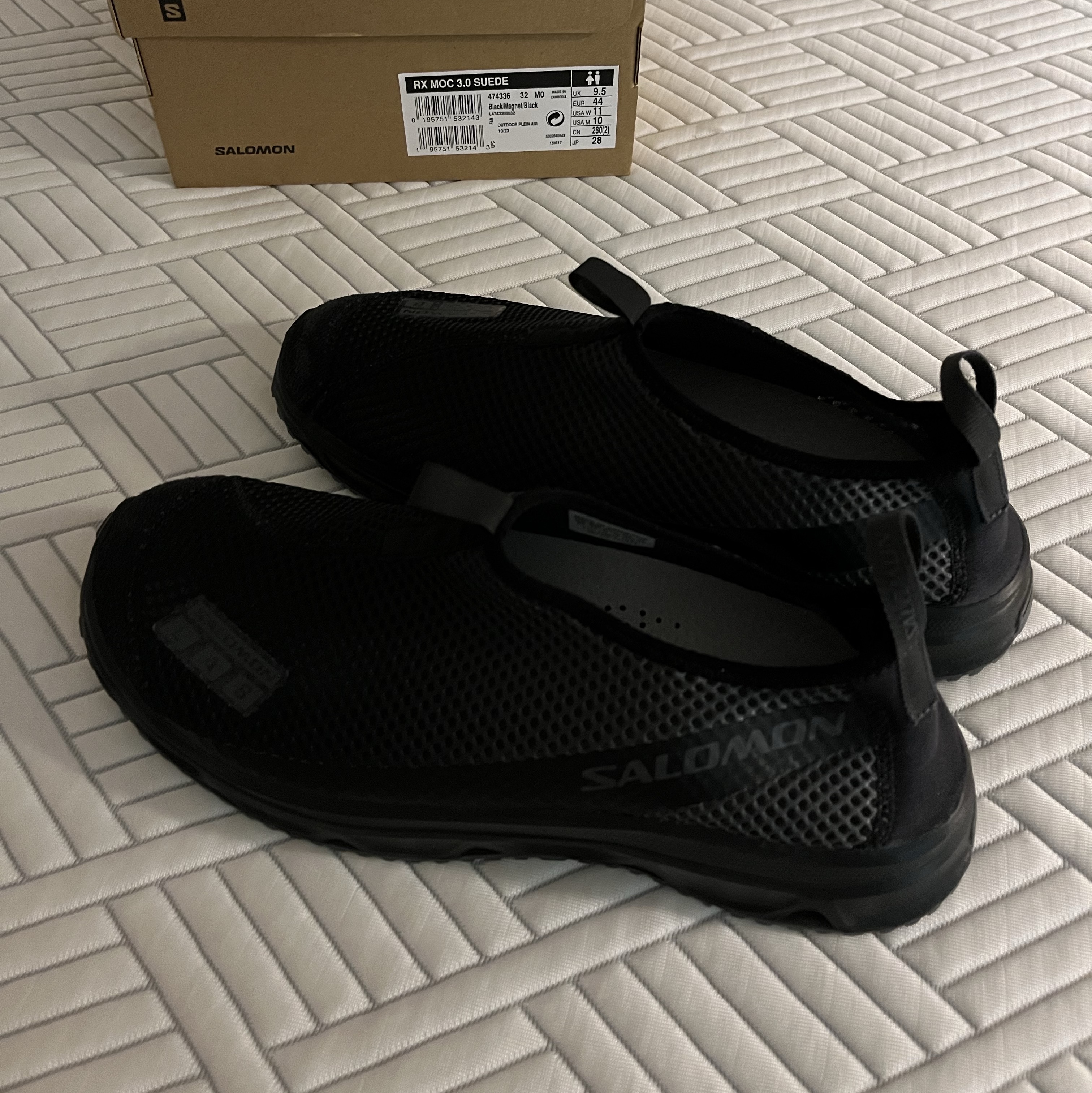 Salomon RX Moc 3.0 Suede Black Magnet 착용 스타일 - 2