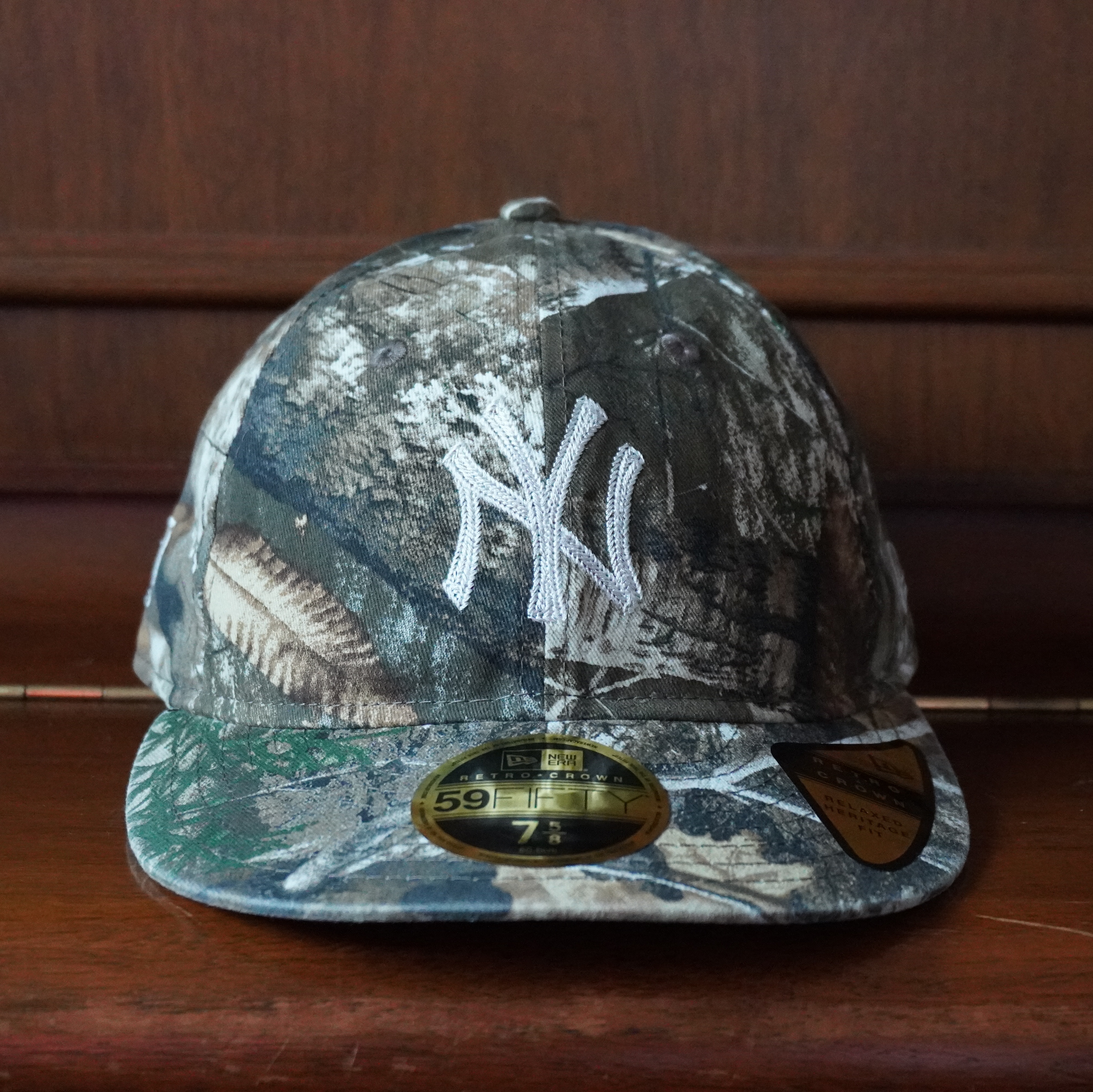 Thisisneverthat x New Era x MLB New York Yankees 59Fifty Retro Crown Cap Realtree 착용 스타일 - 1
