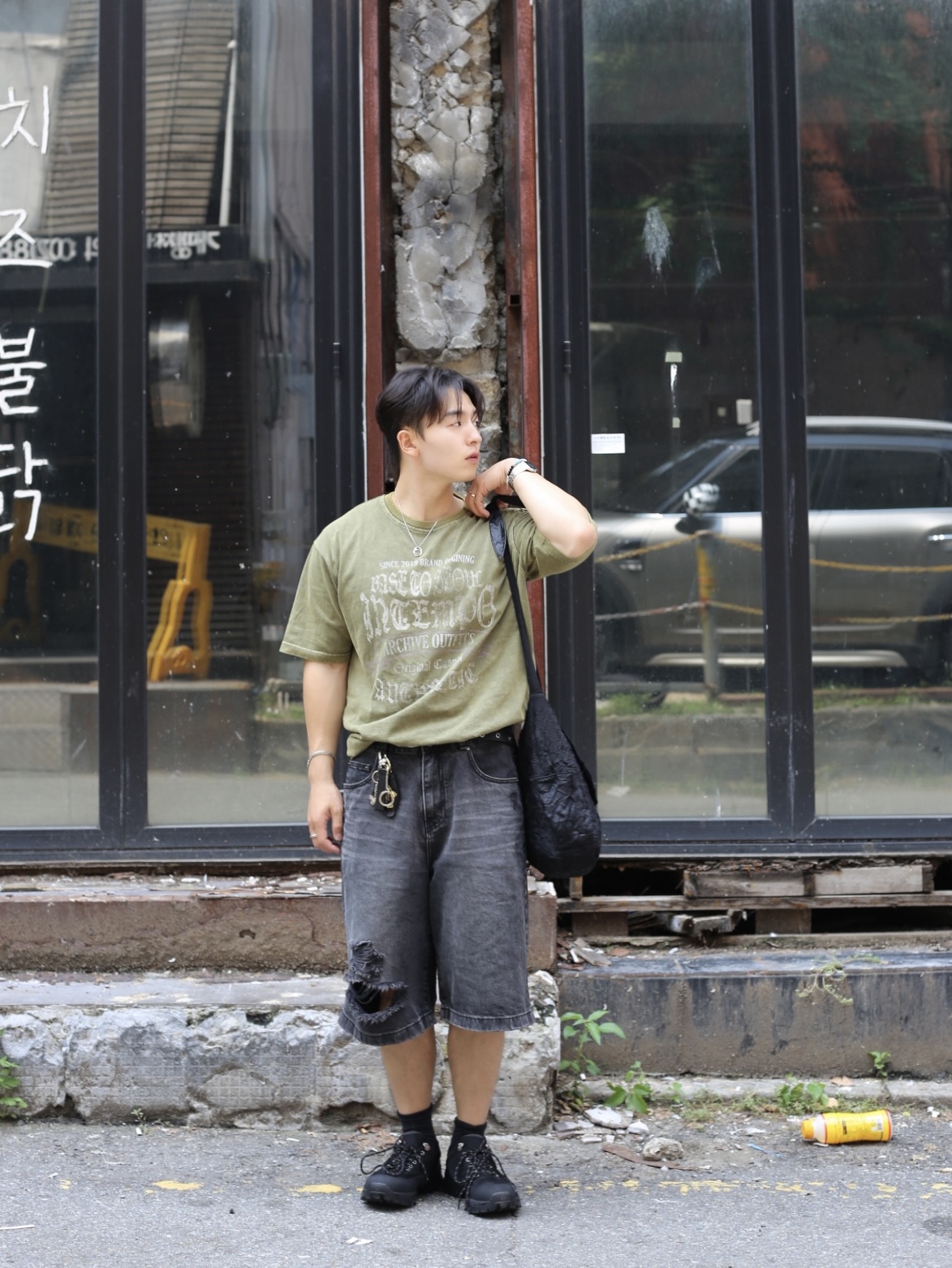 Roa Hiking Neal Black, Casio A-158WA-1 착용 스타일 - 3