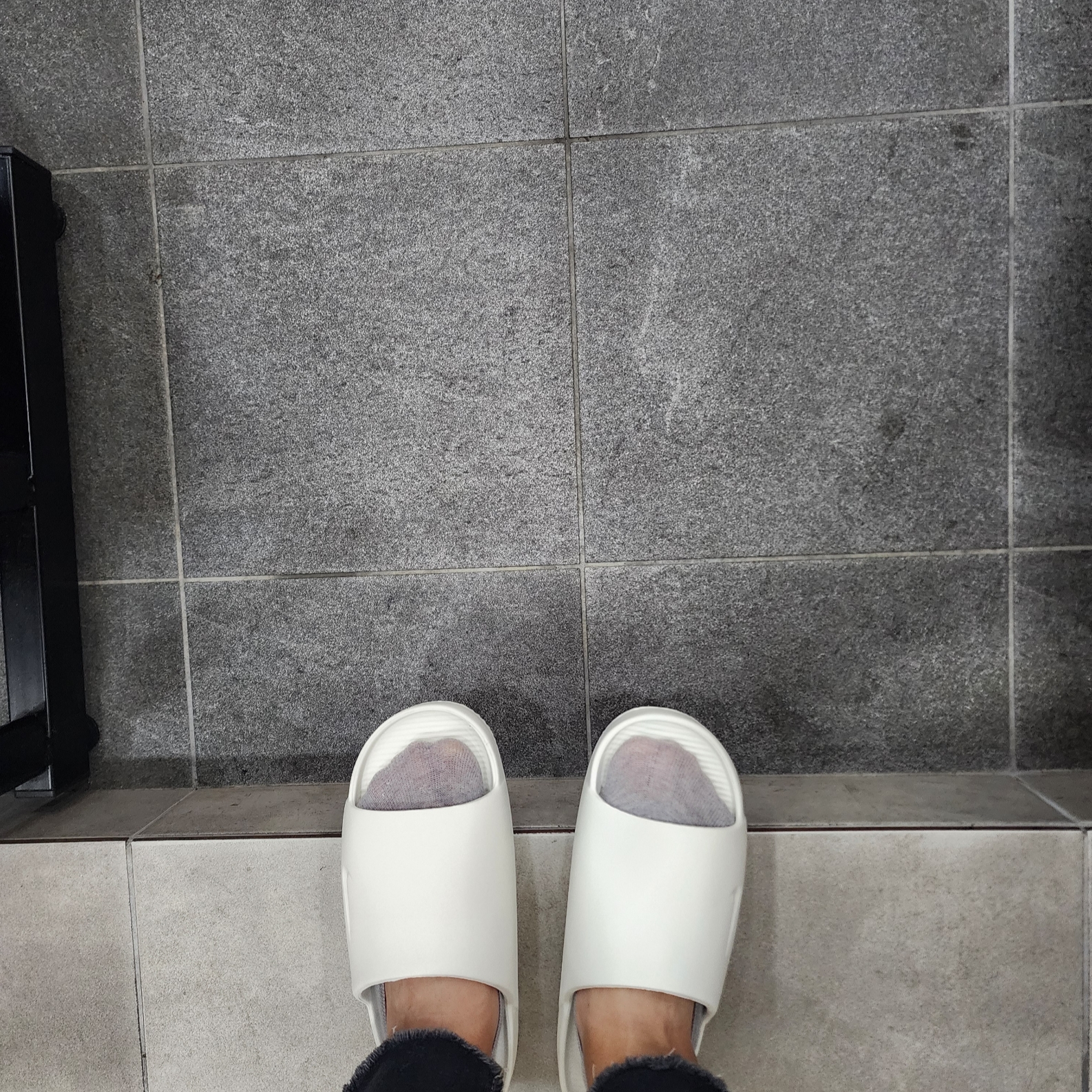 (W) Nike Calm Slide Sail 착용 스타일