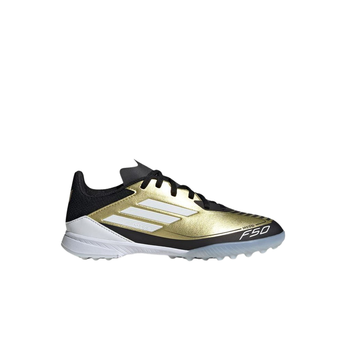 (C) 아디다스 메시 F50 리그 TF 골드 메탈릭((C) Adidas Messi F50 League TF Gold Metallic)