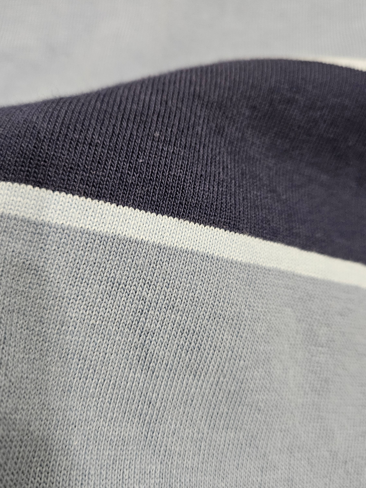 IAB Studio Striped T-Shirt Blue White 착용 스타일