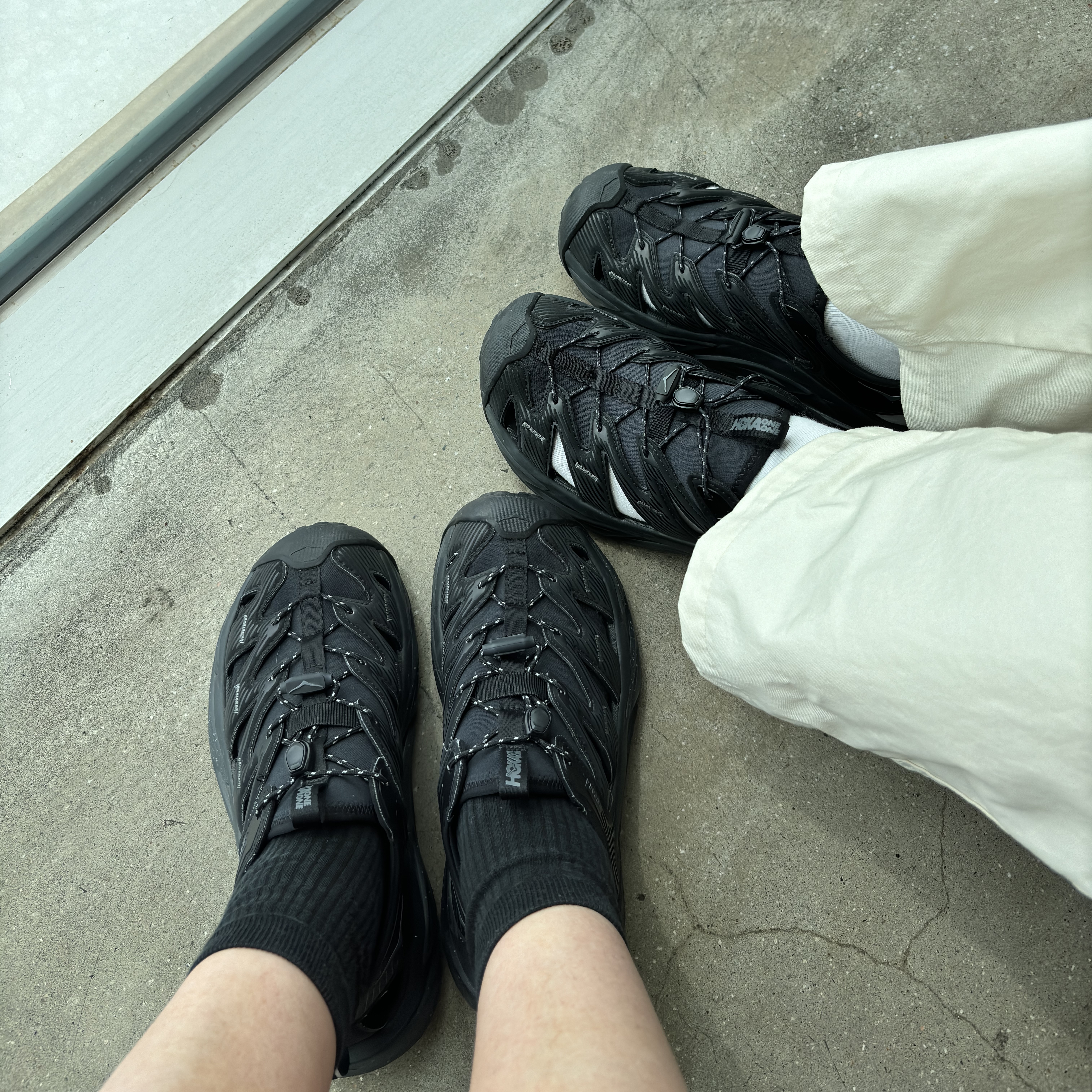 Hoka Hopara Black Castle Rock, Hoka Hopara Black 착용 스타일