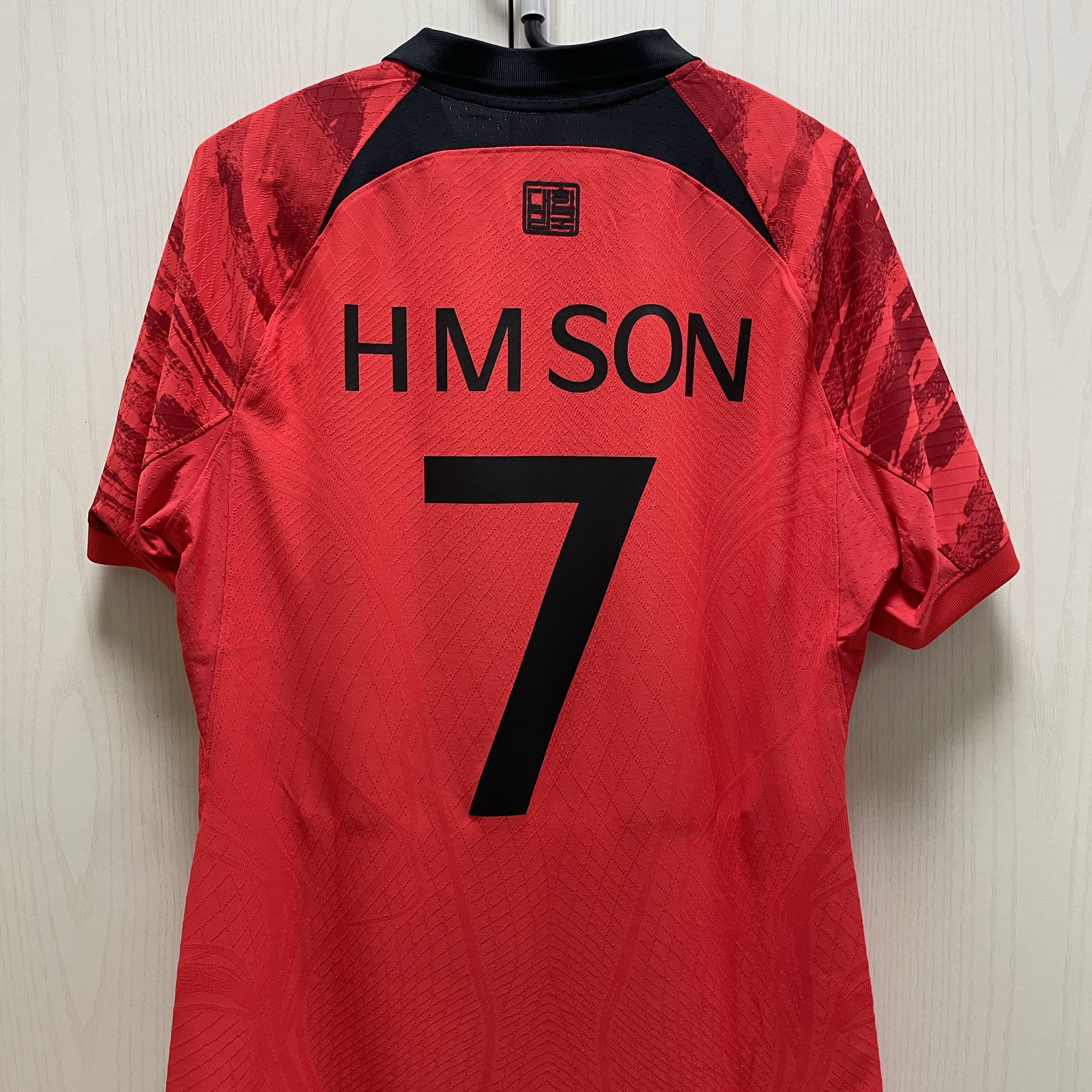 Nike Korea 2022/23 Dri-Fit ADV Player Issue Home SS Jersey Global Red - Asia (Non Marking Ver.) 착용 스타일 - 2