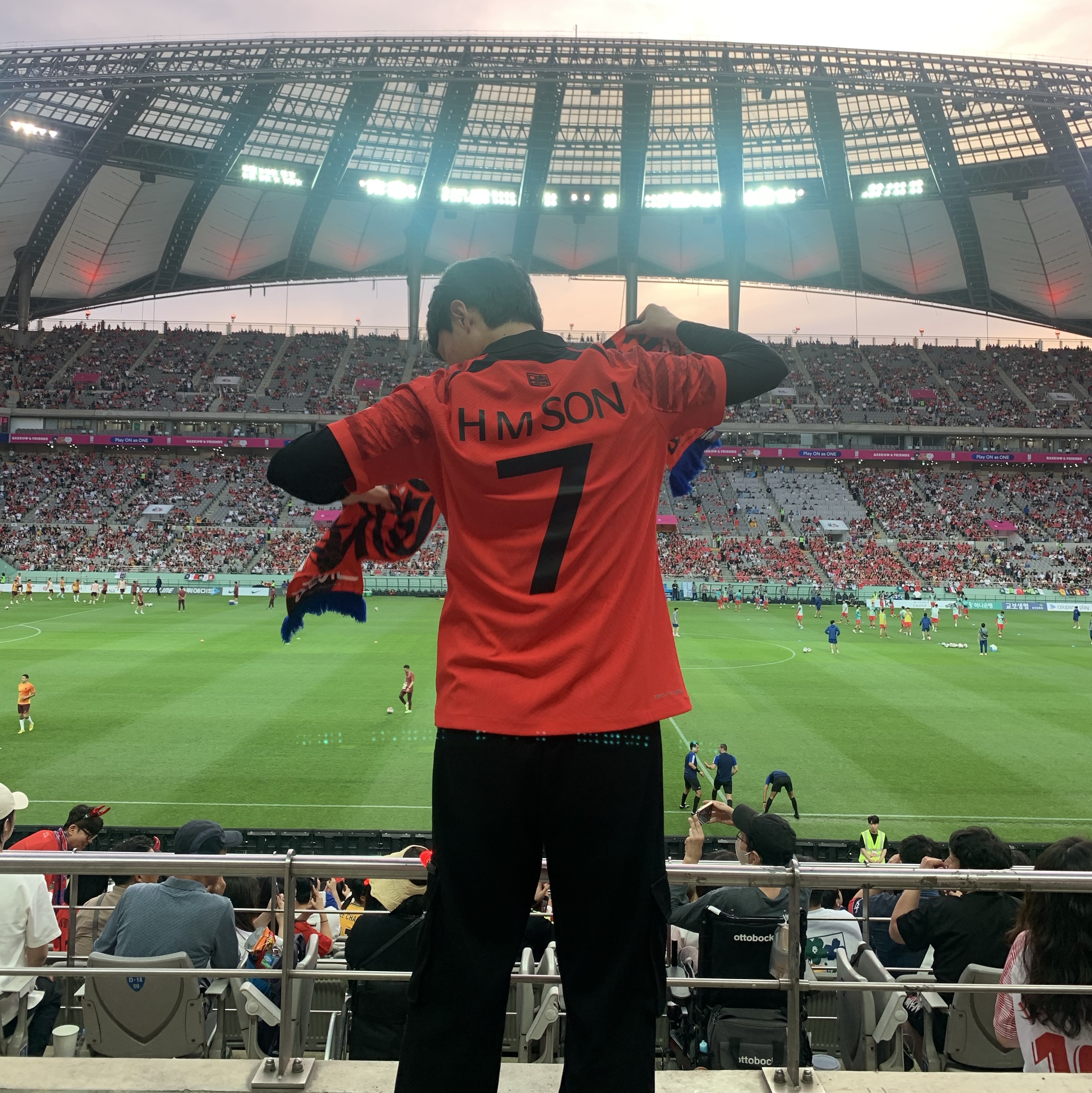 Nike Korea 2022/23 Dri-Fit ADV Player Issue Home SS Jersey Global Red - Asia (Non Marking Ver.) 착용 스타일 - 4