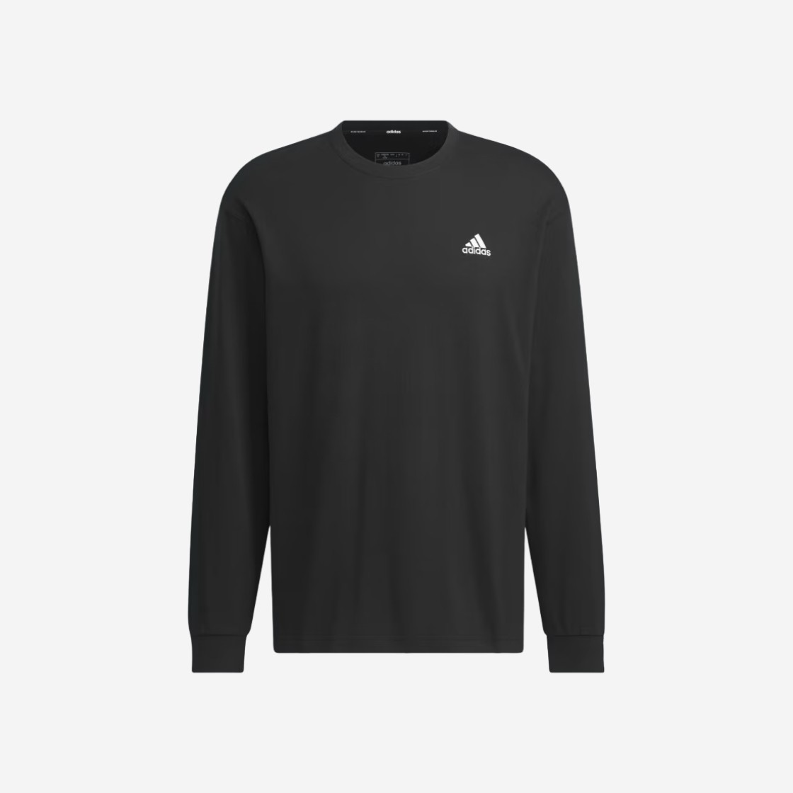 Adidas Essential Loose Fit Small Logo Long Sleeve T-Shirt Black - KR Sizing 상세 이미지 1