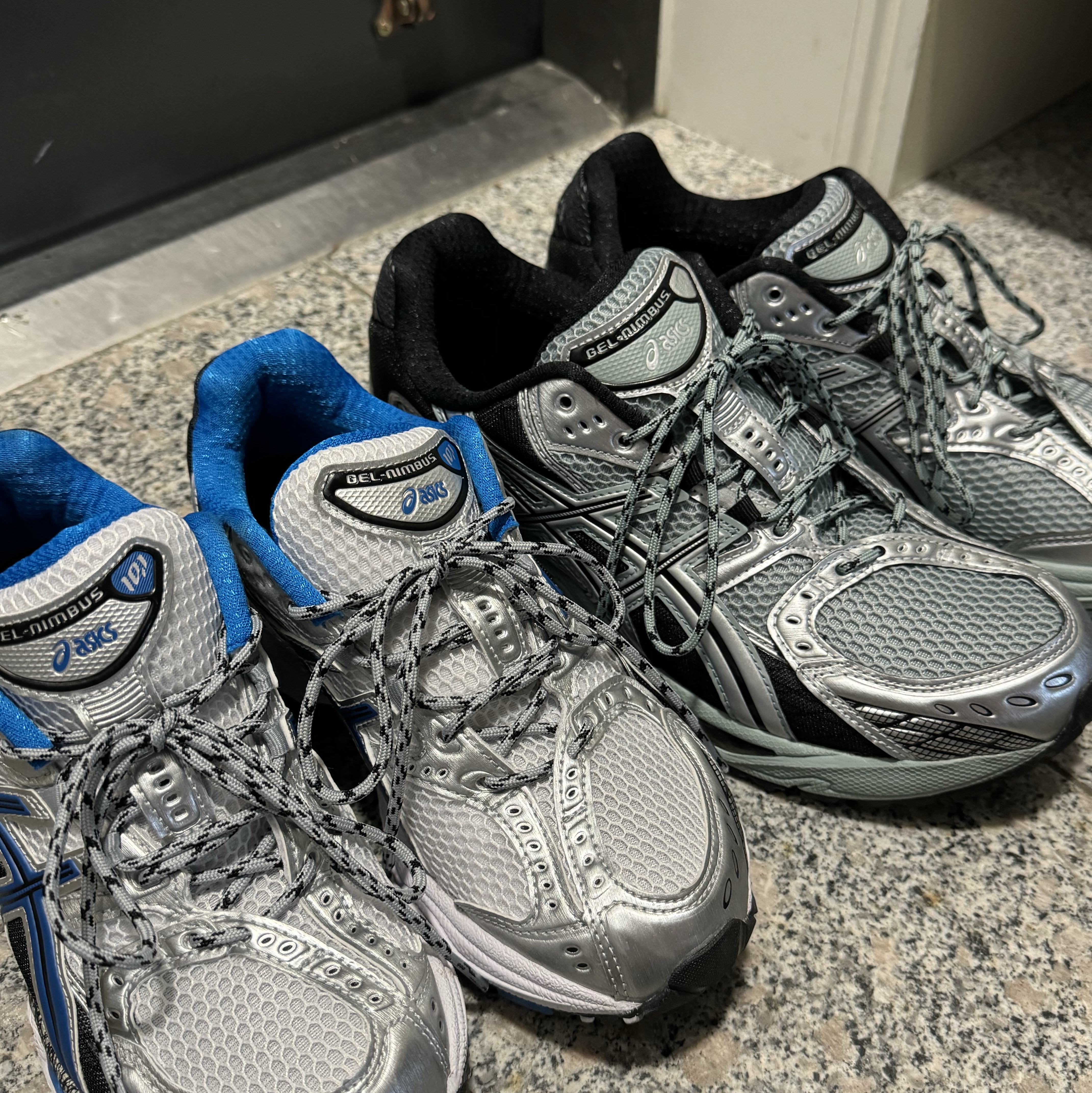 Asics Gel-Nimbus 10.1 Ocean Haze Pure Silver 착용 스타일