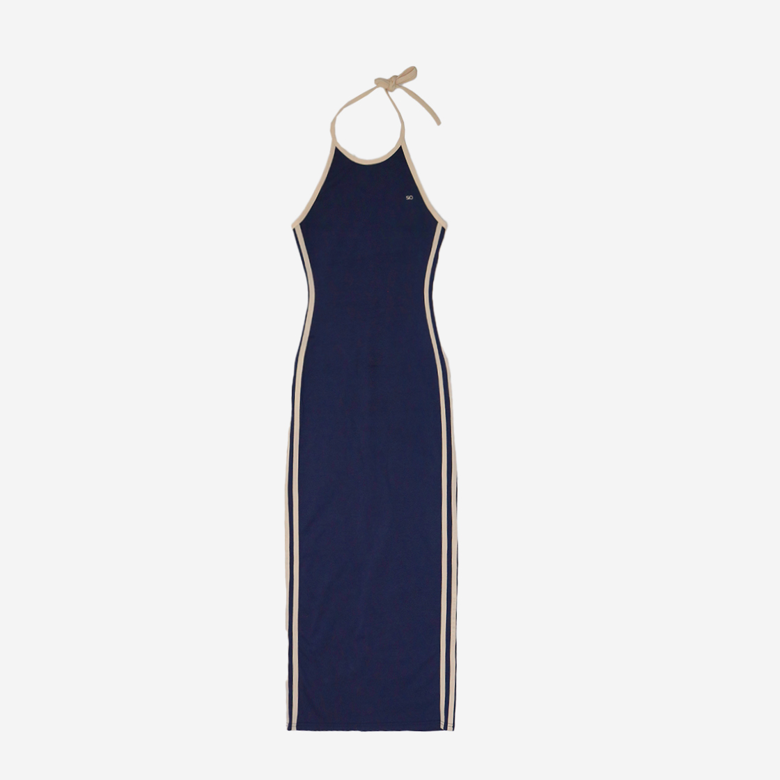 시오 홀터넥 롱 원피스 네이비(SIO Halter Neck Long One Piece Navy)