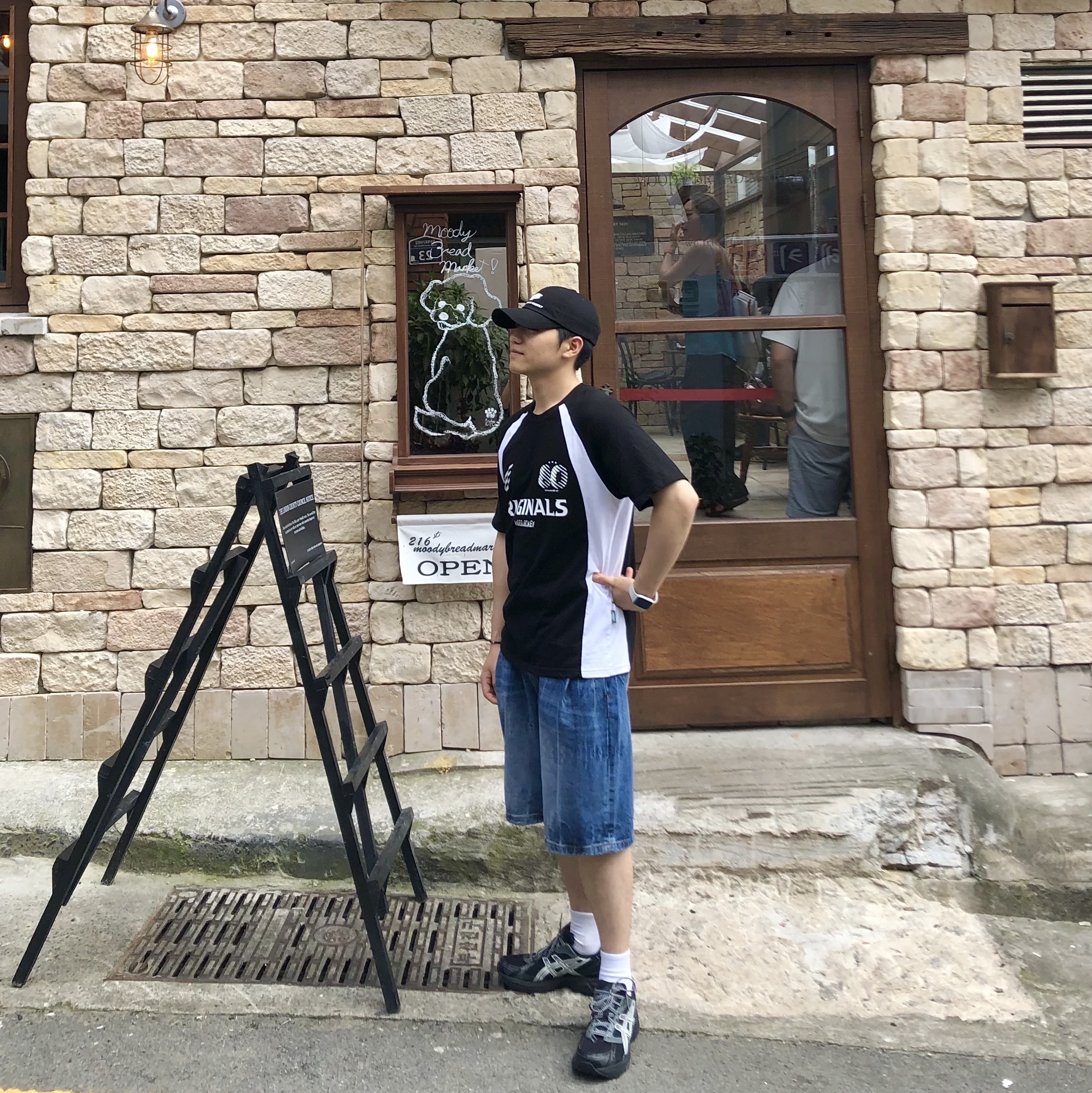 Asics Gel-1130 Black Glacier Grey - Folder Exclusive, Millo Archive Denim Bermuda Pants Mid Blue 착용 스타일