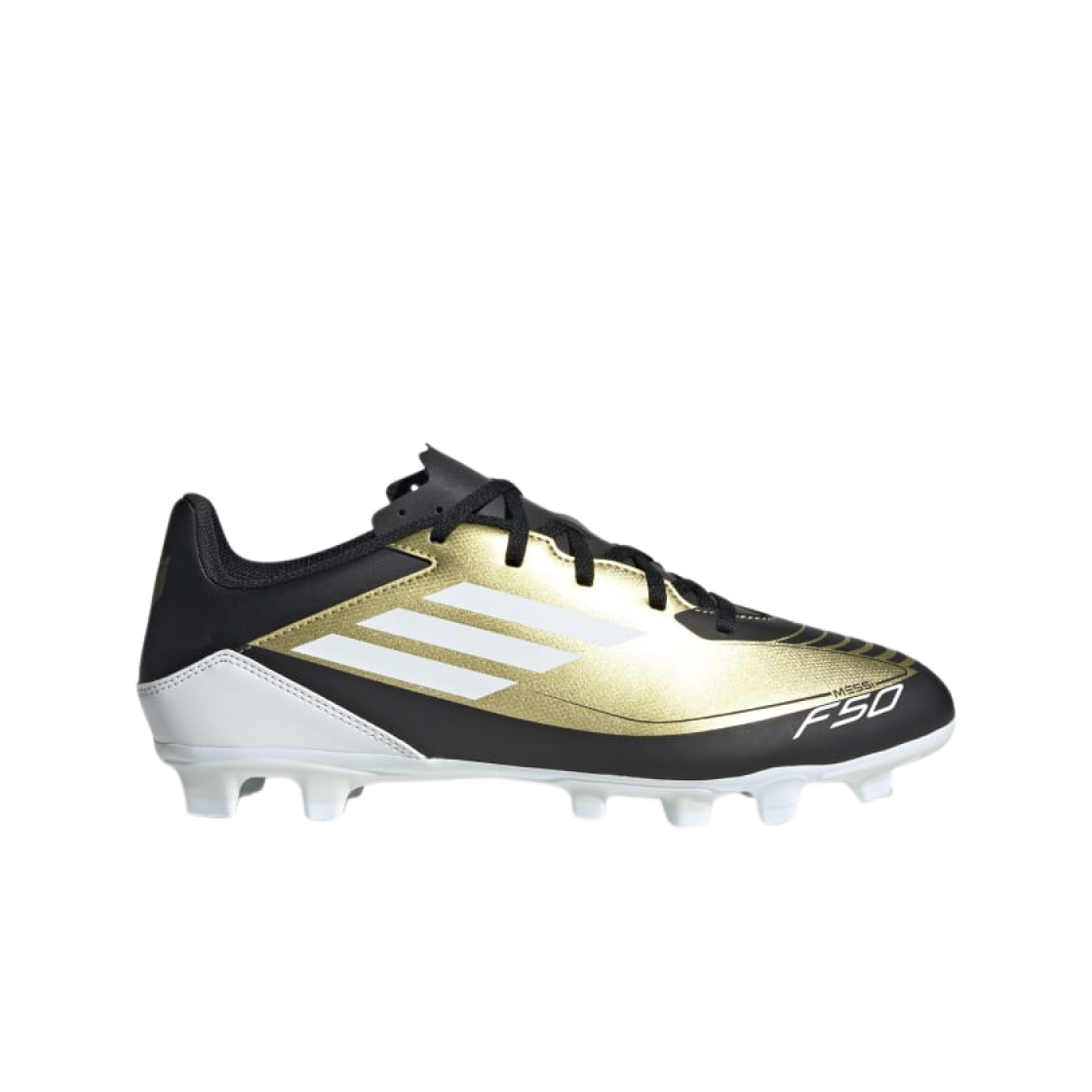 아디다스 F50 클럽 메시 FXG 골드 메탈릭(Adidas F50 Club Messi FXG Gold Metallic)