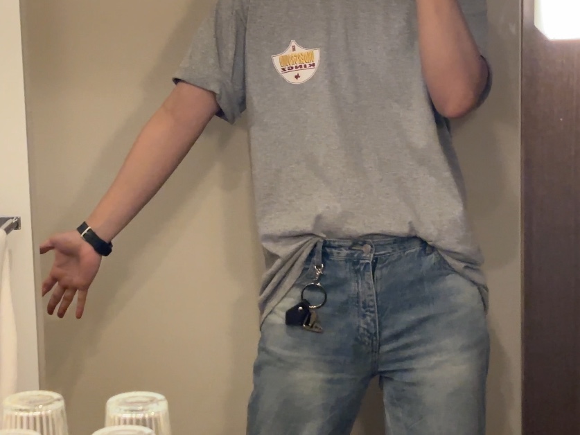 Casio G-Shock DW-5600BB-1, Supreme x UGK Super Tight T-Shirt Heather Grey - 24SS 착용 스타일 - 1