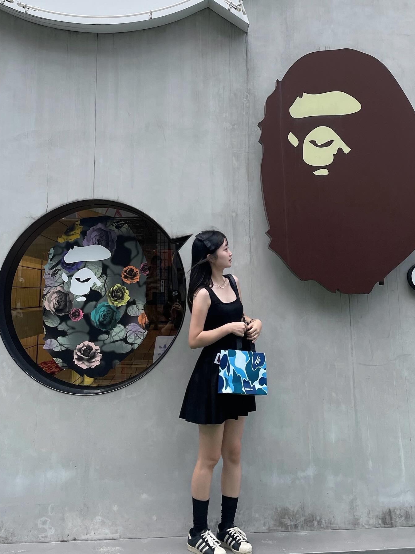 BAPE Baby Milo T-Shirt White 착용 스타일 - 2