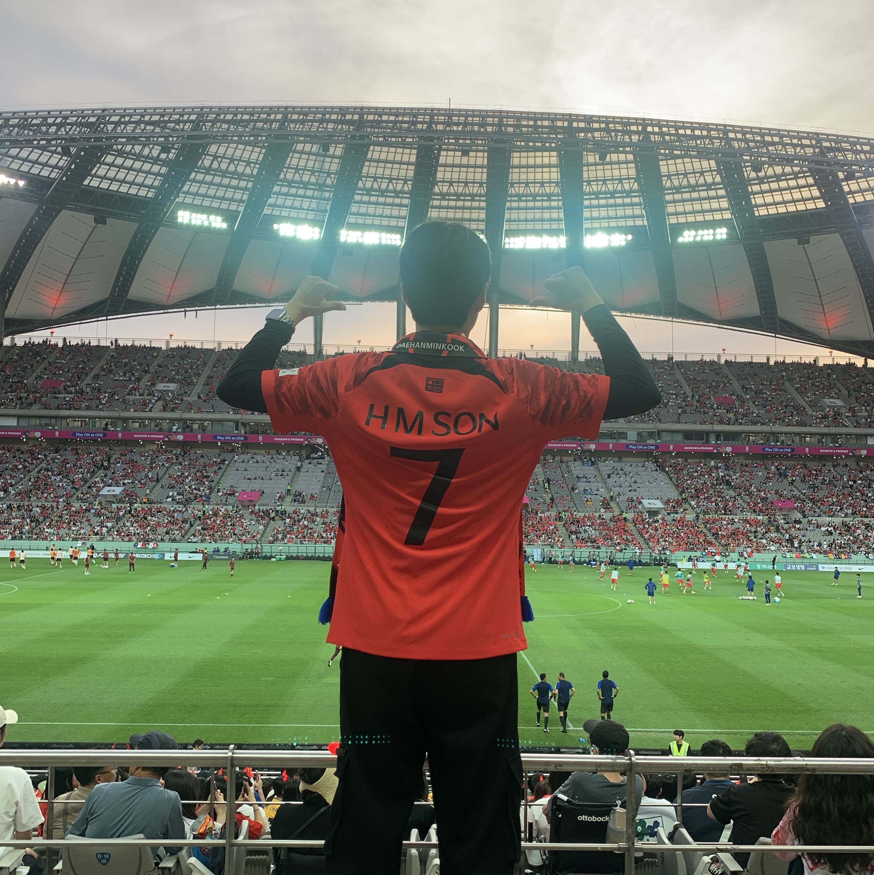Nike Korea 2022/23 Dri-Fit ADV Player Issue Home SS Jersey Global Red - Asia (Non Marking Ver.) 착용 스타일 - 3