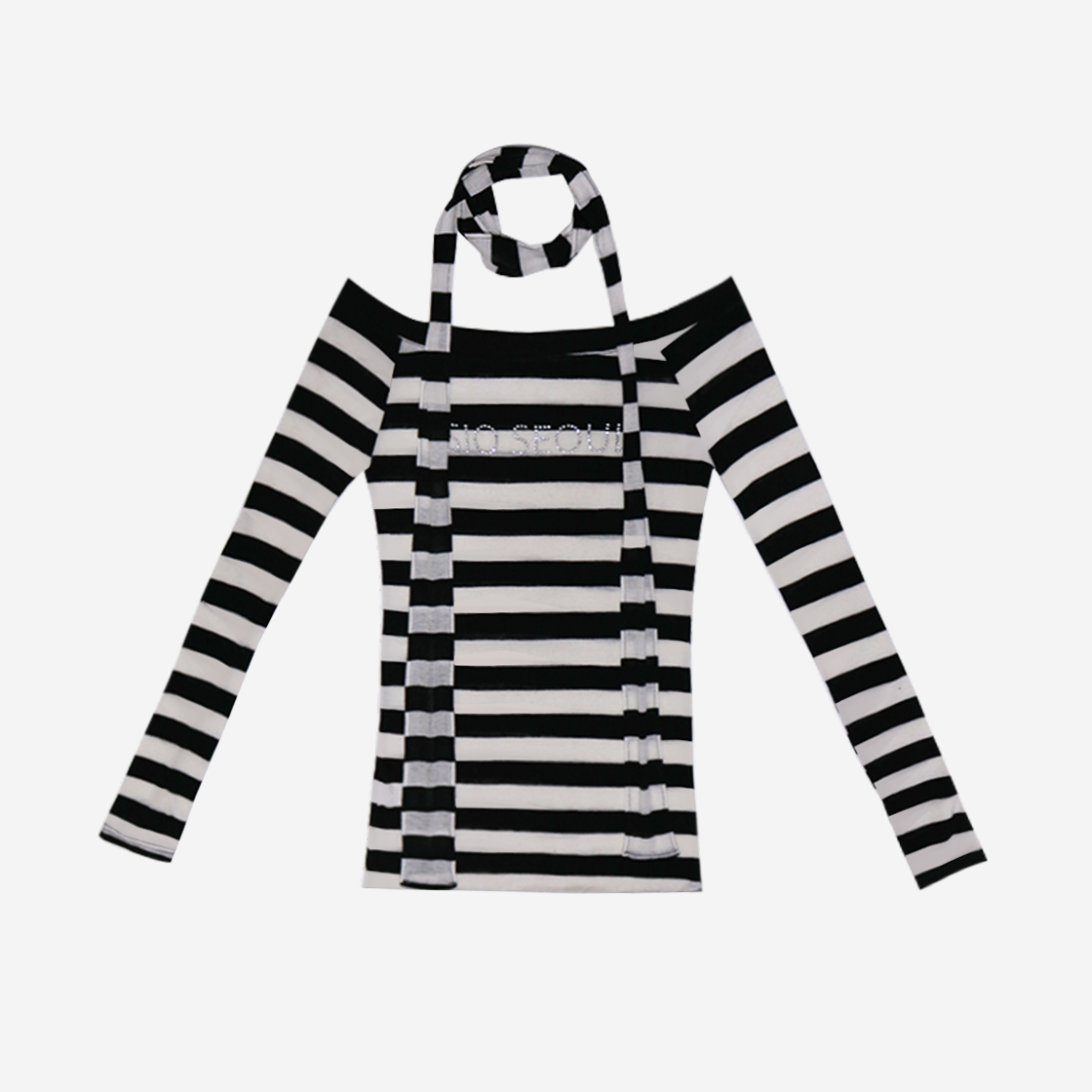 시오 스트라이프 루즈 핏 롱 슬리브 블랙(SIO Stripe Loose Fit Long Sleeve Black)