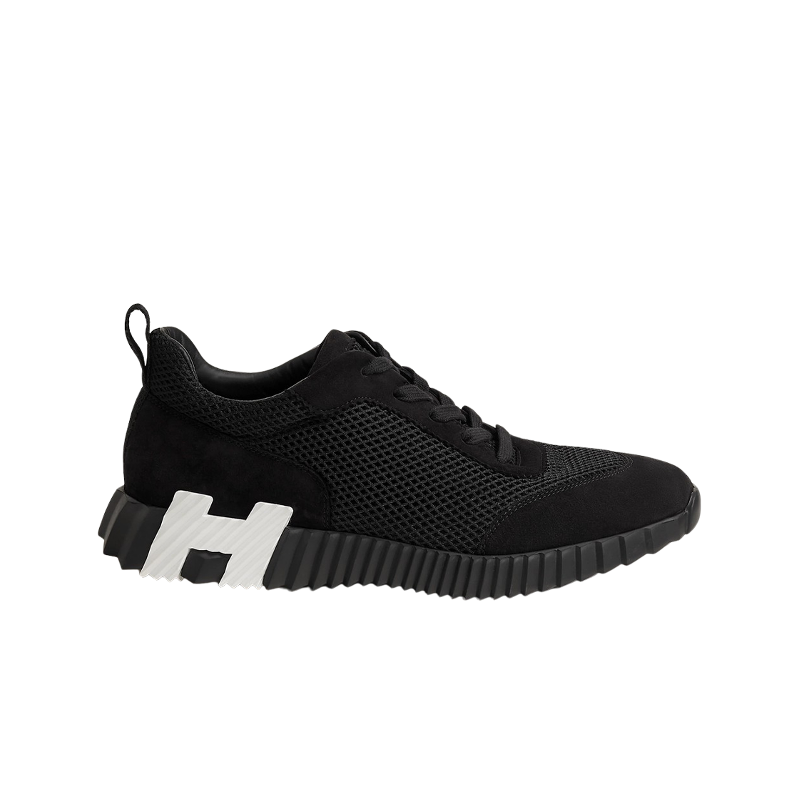 에르메스 바운싱 스니커즈 그래픽 메쉬 스웨이드 고트스킨 & 블랙(Hermes Bouncing Sneakers Graphic Mesh Suede Goatskin & Black) - 1