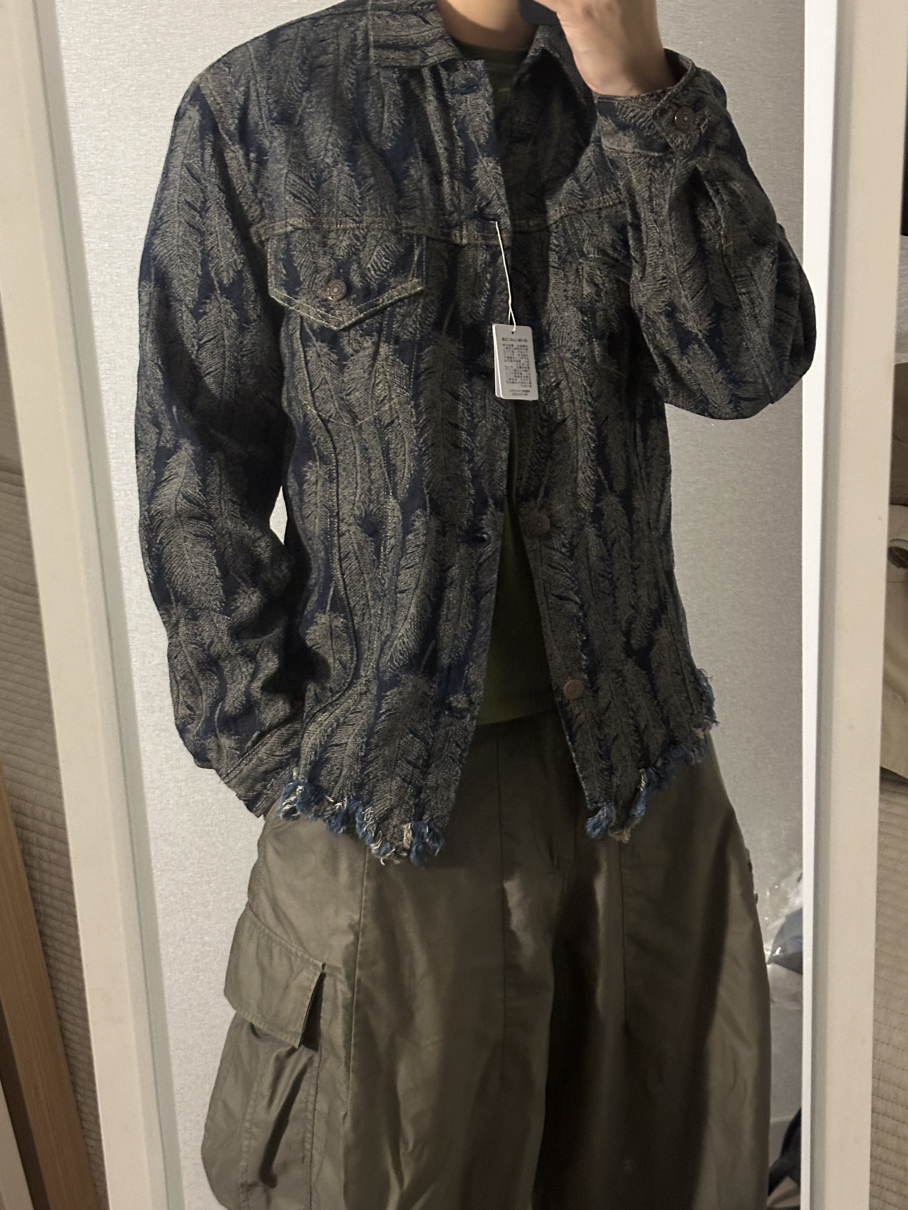 Kapital 12 oz. Feather Denim 3rd Jacket Indigo 착용 스타일