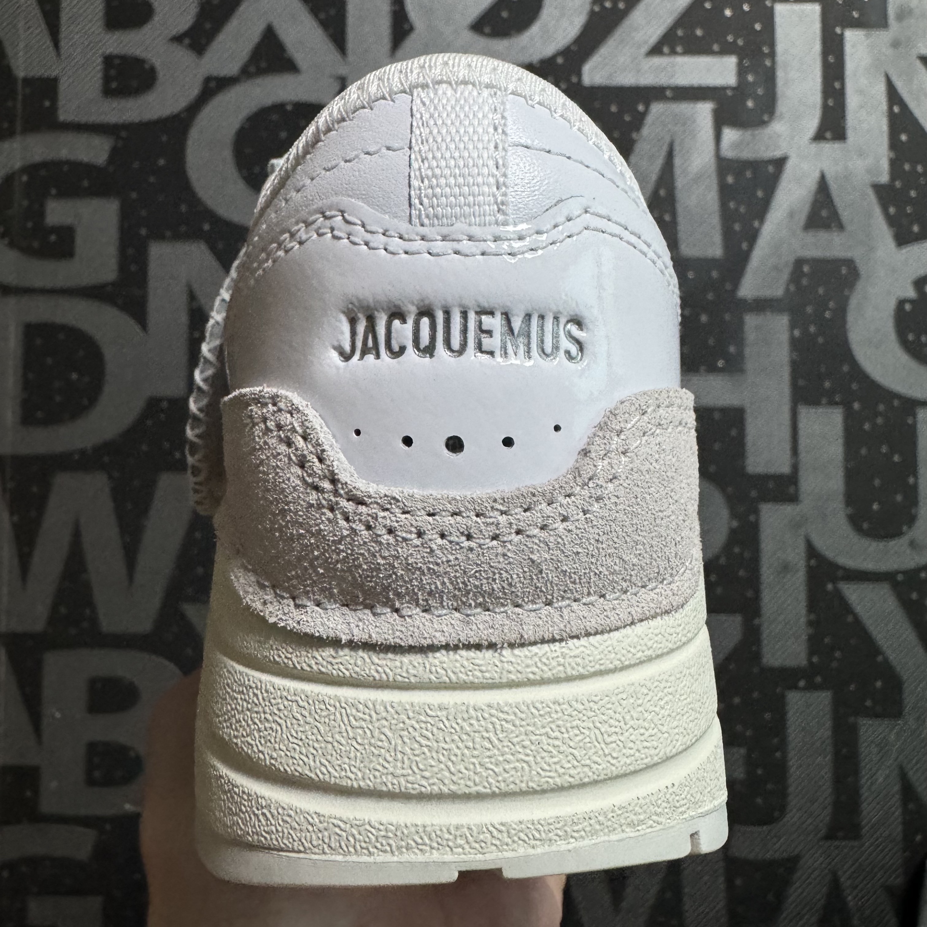 Nike x Jacquemus Air Max 1 '86 Sail and Summit White 착용 스타일 - 4