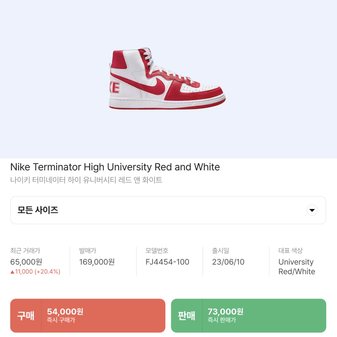 Nike Terminator High University Red and White 착용 스타일 - 2