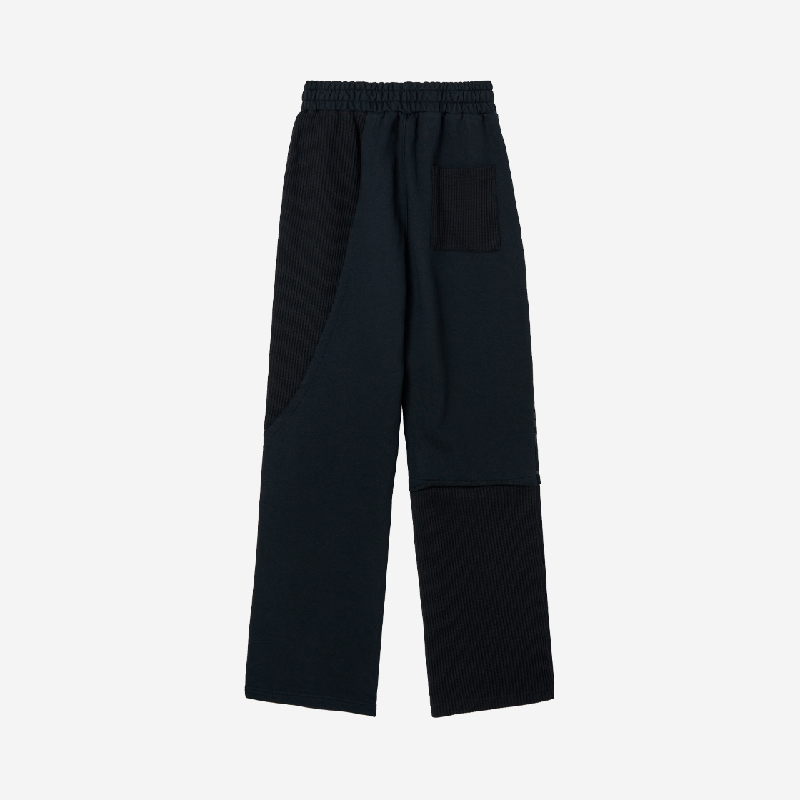 에크라손 롱배색 절개팬츠 블랙(Ecrzn Incision Long Pants Black) - 2