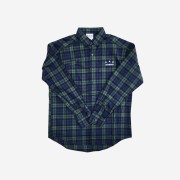 IAB Studio Blackwatch Tartan Shirt Blue Green